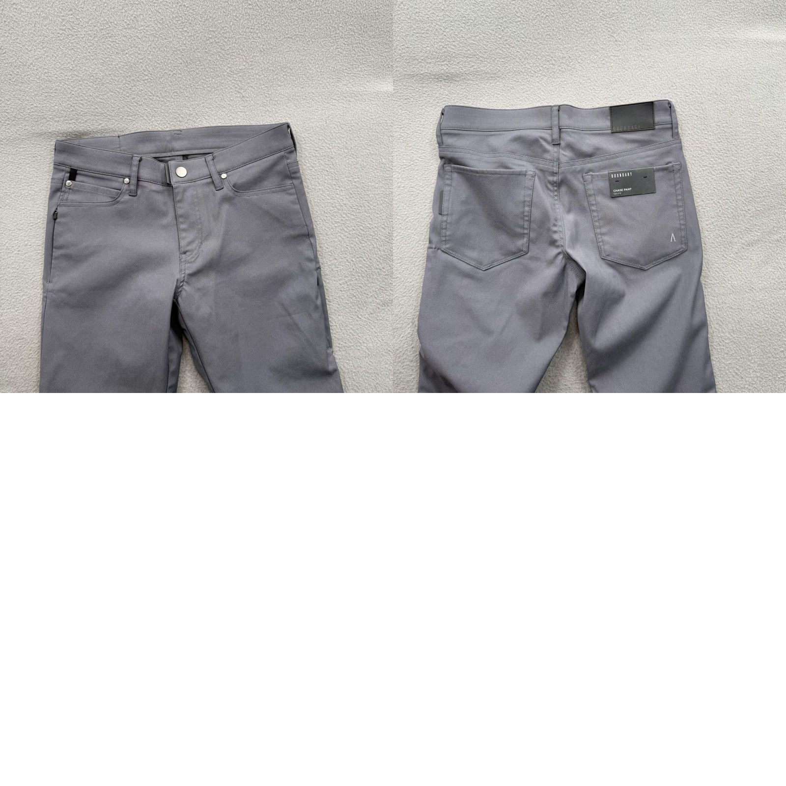 Vintage Boundary Chase Pant Slim Fit Mens 28x28 Gray Slate Travel Pants Nylon Wool Polyester Spandex With Pockets Logo Front Zip Fly Flat Front Tapered Leg Size US 28 / EU 44 - 8 Thumbnail