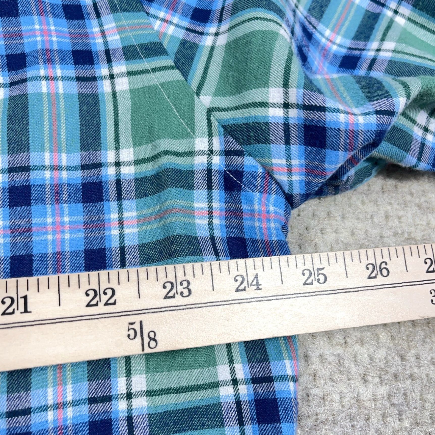 Vineyard Vines Vineyard Vines Flannel Shirt Men XL Green Blue Slim Fit Murray Performance Adult Shirt Size US XL / EU 56 / 4 - 6 Thumbnail