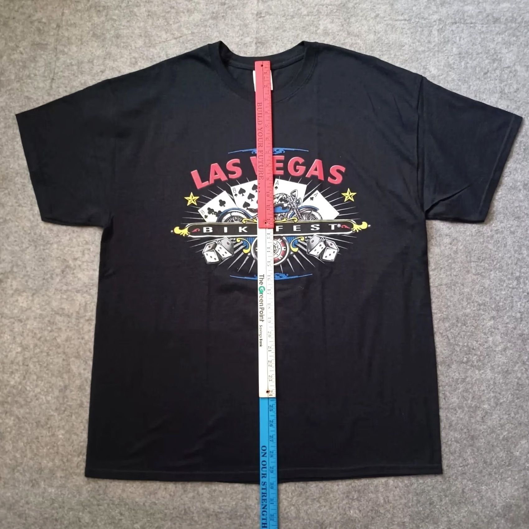 Gildan Gildan Heavy Cotton Las Vegas Bike Fest T Shirt Mens XL Black Double-Sided 2013 Motorcycle Rally Biker City Classic Garden Accessories? Size US XL / EU 56 / 4 - 7 Thumbnail