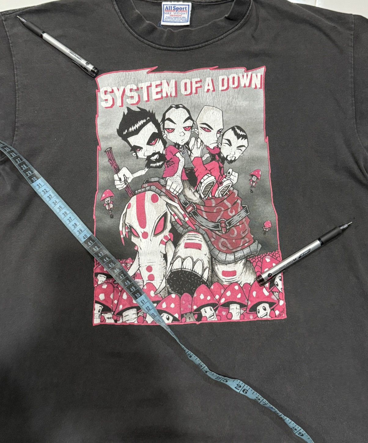 Band Tees Vintage Sistem Of A Down Promo Faded Tee Size US M / EU 48-50 / 2 - 10 Thumbnail