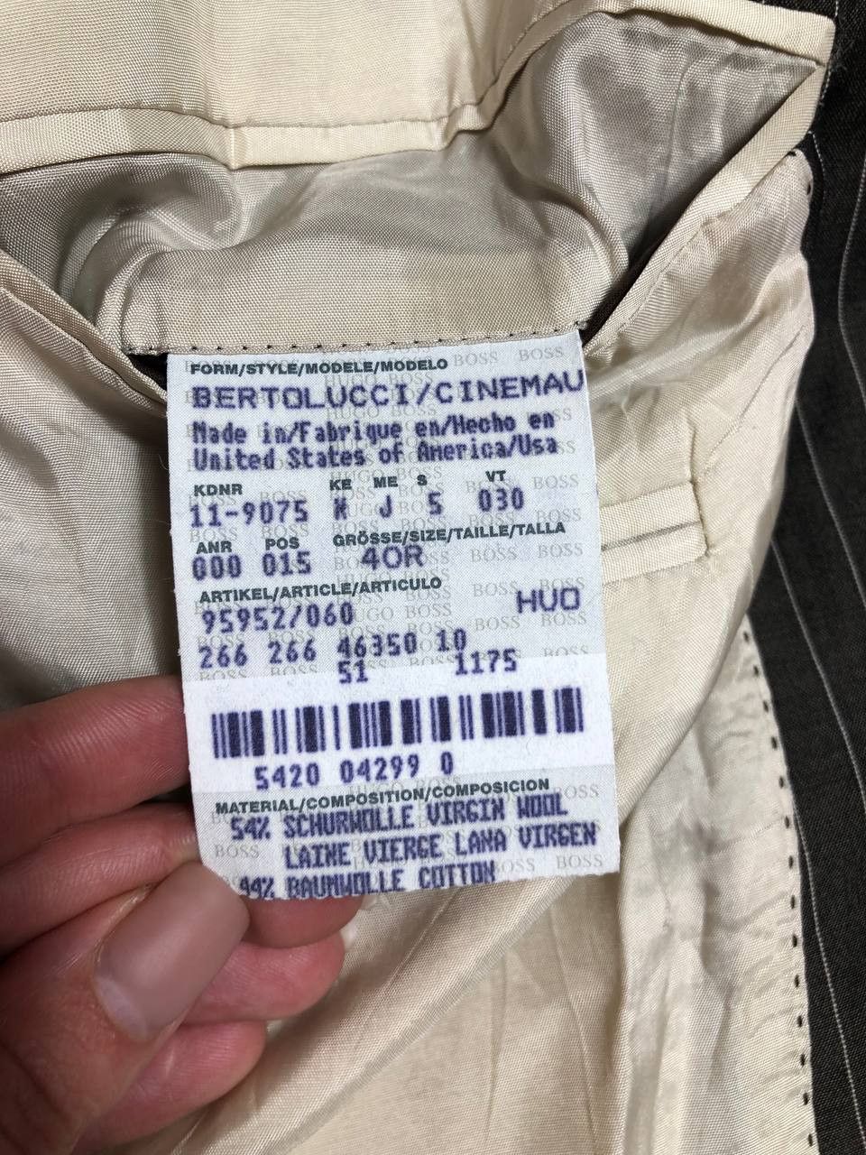 Hugo Boss × Vintage Blazer Hugo Boss Handcrafted finished Size 40R - 4 Thumbnail