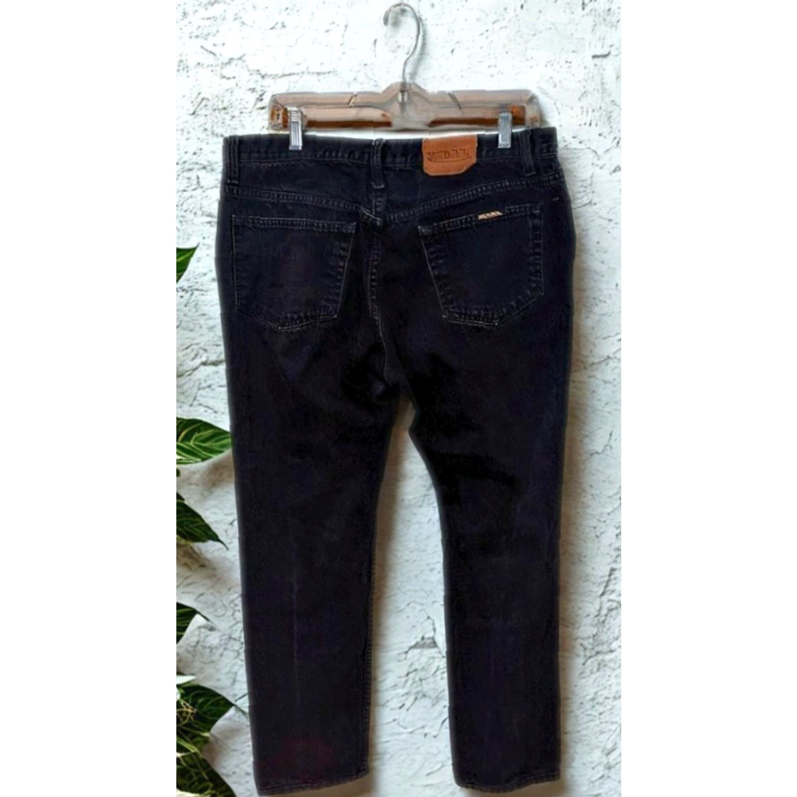 Von Dutch VINTAGE Von Dutch Jeans Men’s 34x27 Black Denim Straight Job Size US 34 / EU 50 - 3 Thumbnail