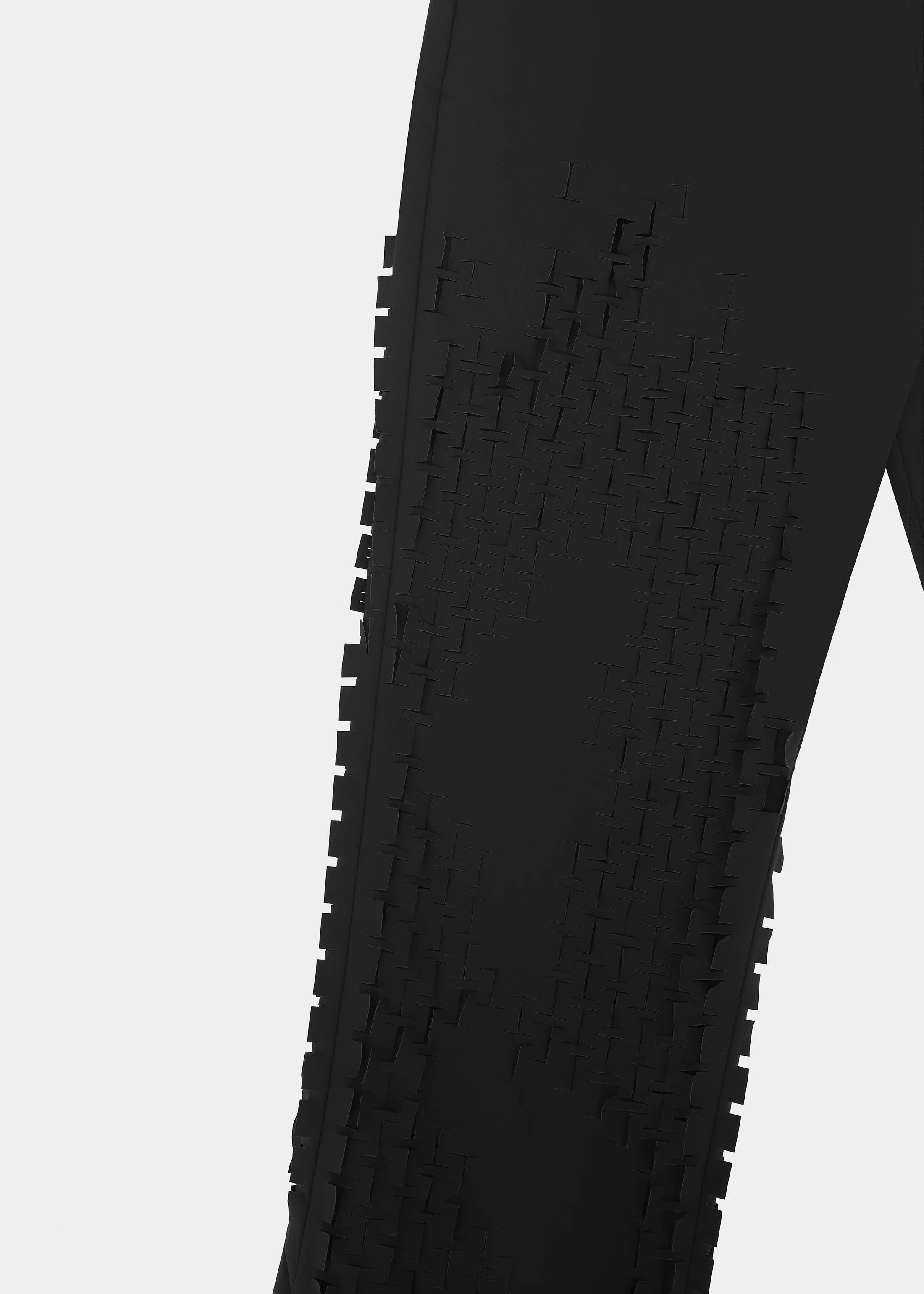 Heliot Emil PRESS24 MORPHOGENS LASERCUT-PATTERN TECHNICAL TROUSERS BLACK Size US 32 / EU 48 - 5 Thumbnail