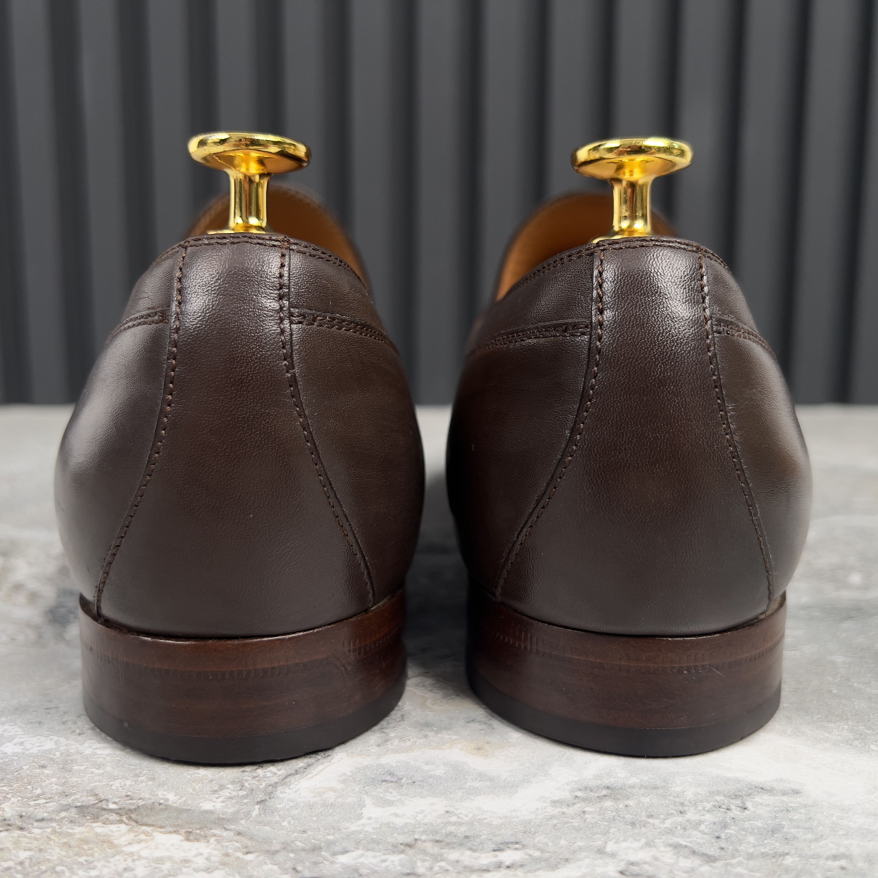 Gucci Interlocking GG Loafers Brown Leather Size US 8 / EU 41 - 10 Thumbnail