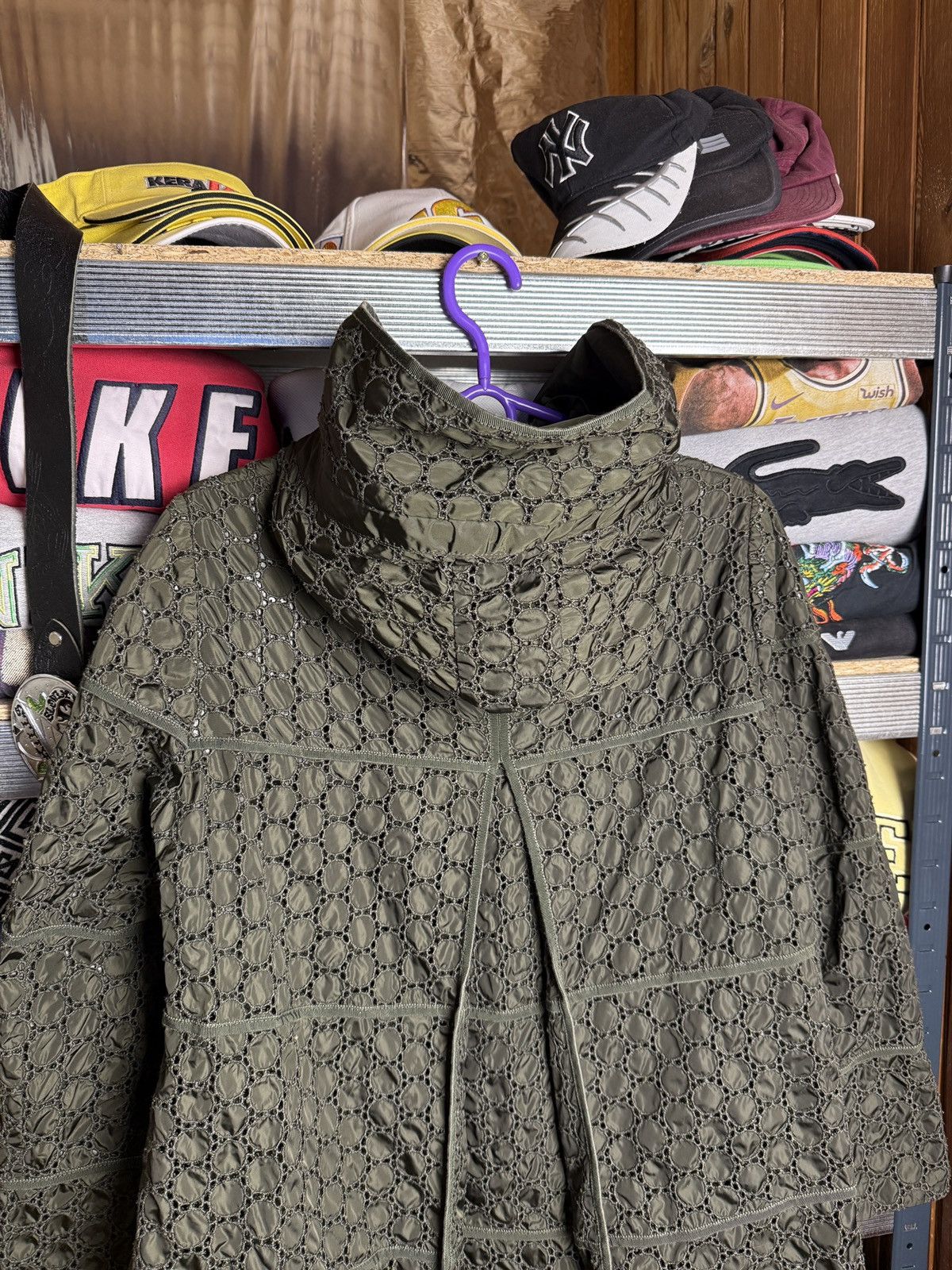 Moncler Moncler Ladies Trench Coat Crazy Pattern Size L / US 10 / IT 46 - 9 Thumbnail