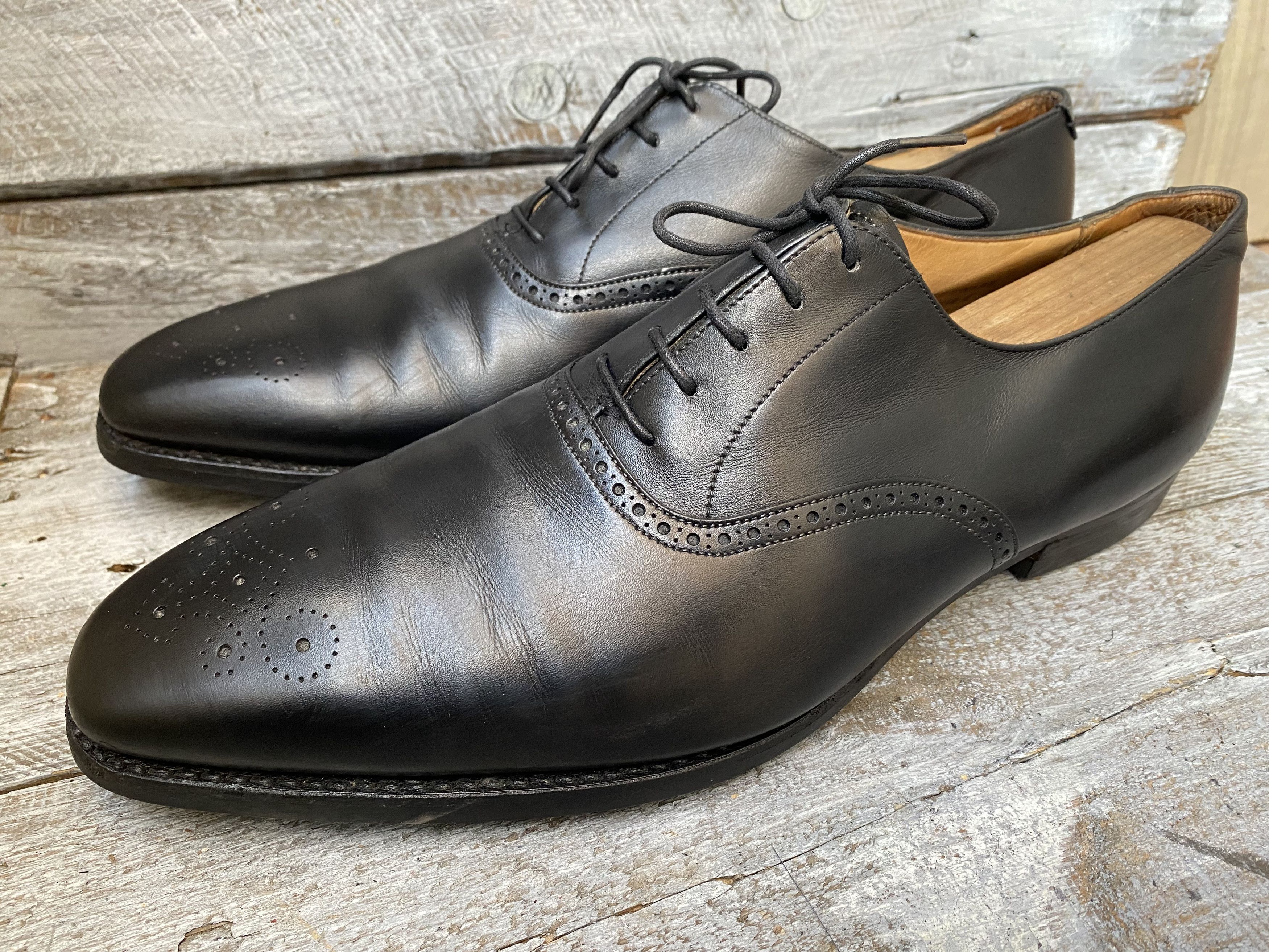 Crockett & Jones Crockett and jones oxford black leather shoes Uk 10.5E Size US 11.5 / EU 44-45 - 1 Thumbnail