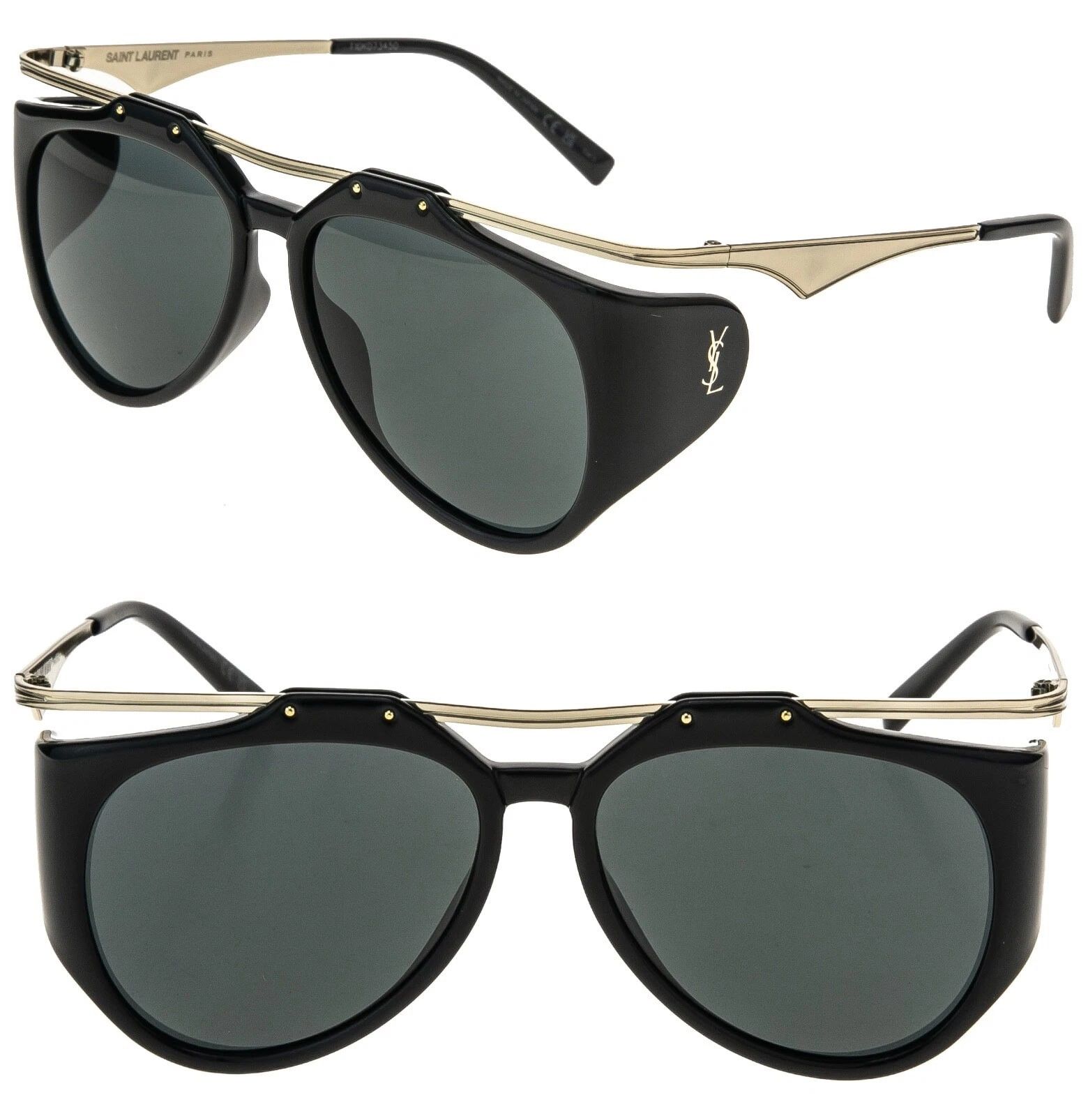 Yves Saint Laurent SAINT LAURENT AMELIA SL M137 SL137 Gold Fashion Sunglass 001 Size ONE SIZE - 1 Thumbnail