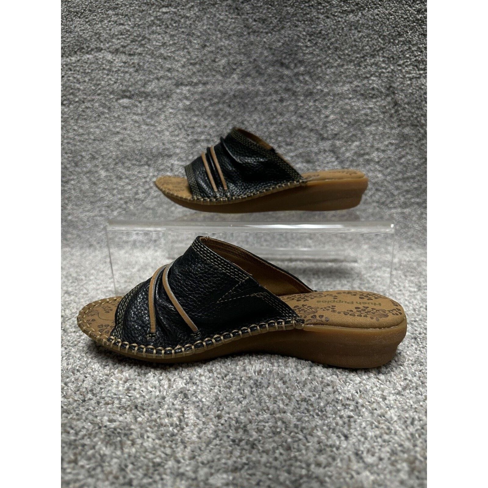 Hush Puppies Hush Puppies Leather Slides Womens 8.5 Y2K Chunky Wedge Size US 8.5 / IT 38.5 - 4 Thumbnail