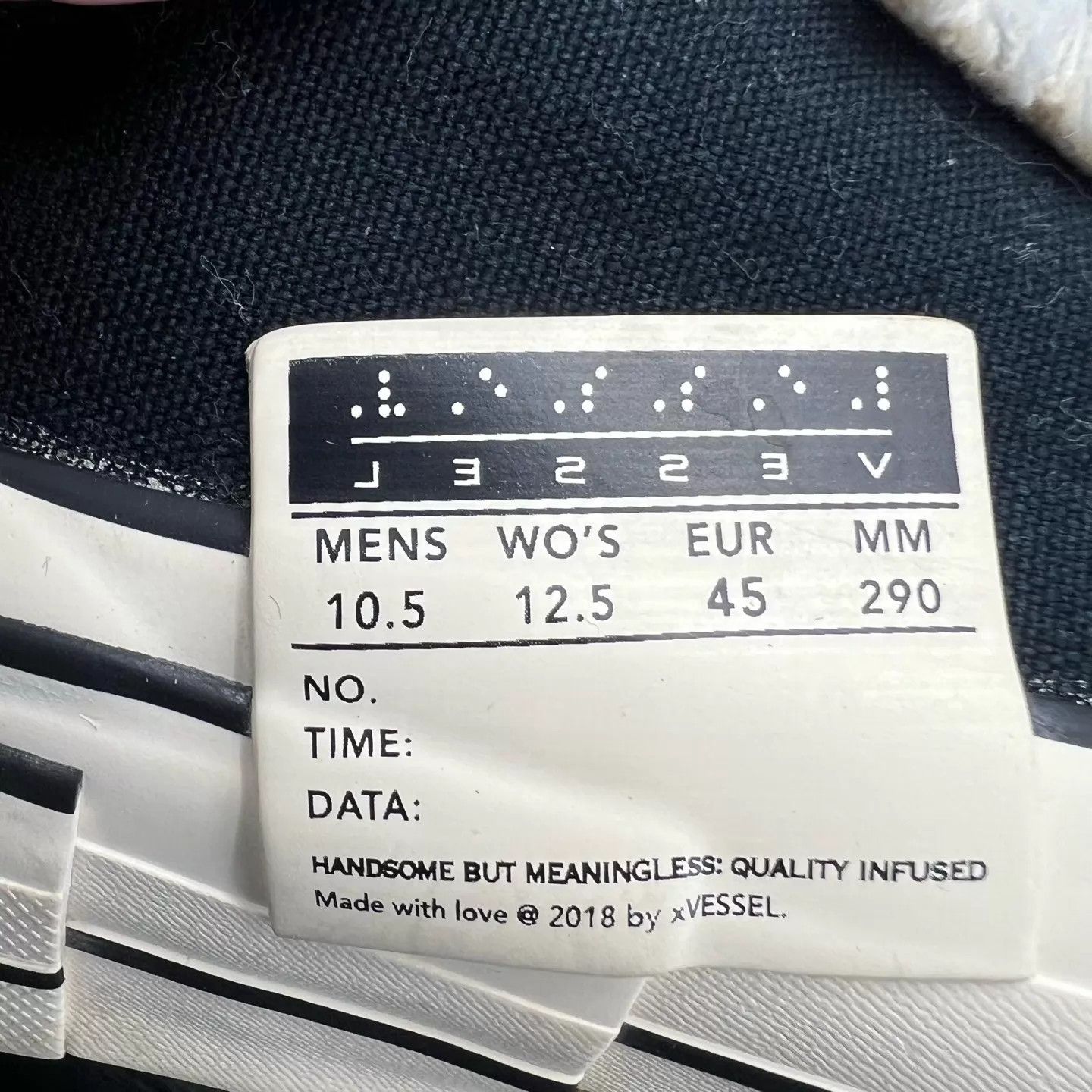 Other Wu Jianhao black white shoes size 45 original box Size US 10.5 / EU 43-44 - 8 Thumbnail