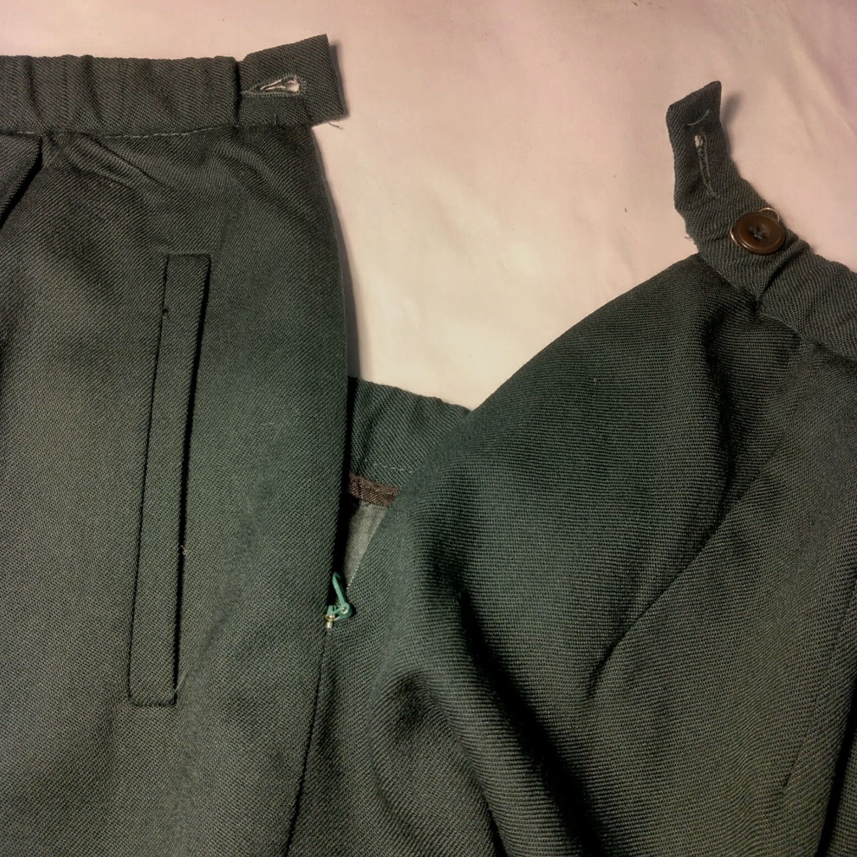 Pendleton VINTAGE Pendleton Wool Dress Pants Women Size 8 Straight Leg Pleated Slacks Fall Winter Green Size 30" / US 8 / IT 44 - 7 Thumbnail