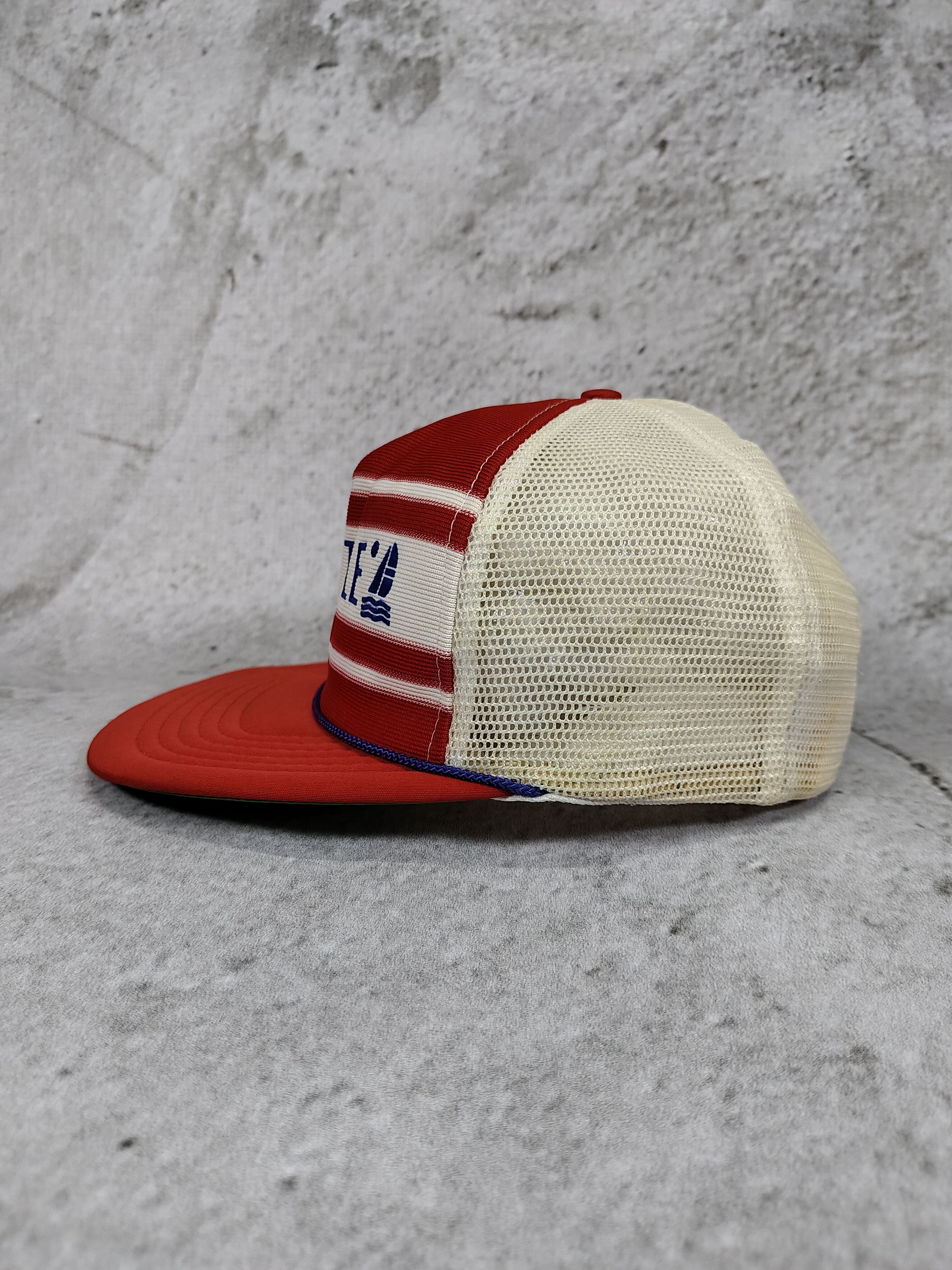 Vintage 80s Seattle-Sailboat Vintage Americana Nautical Trucker Hat Size ONE SIZE - 2 Thumbnail