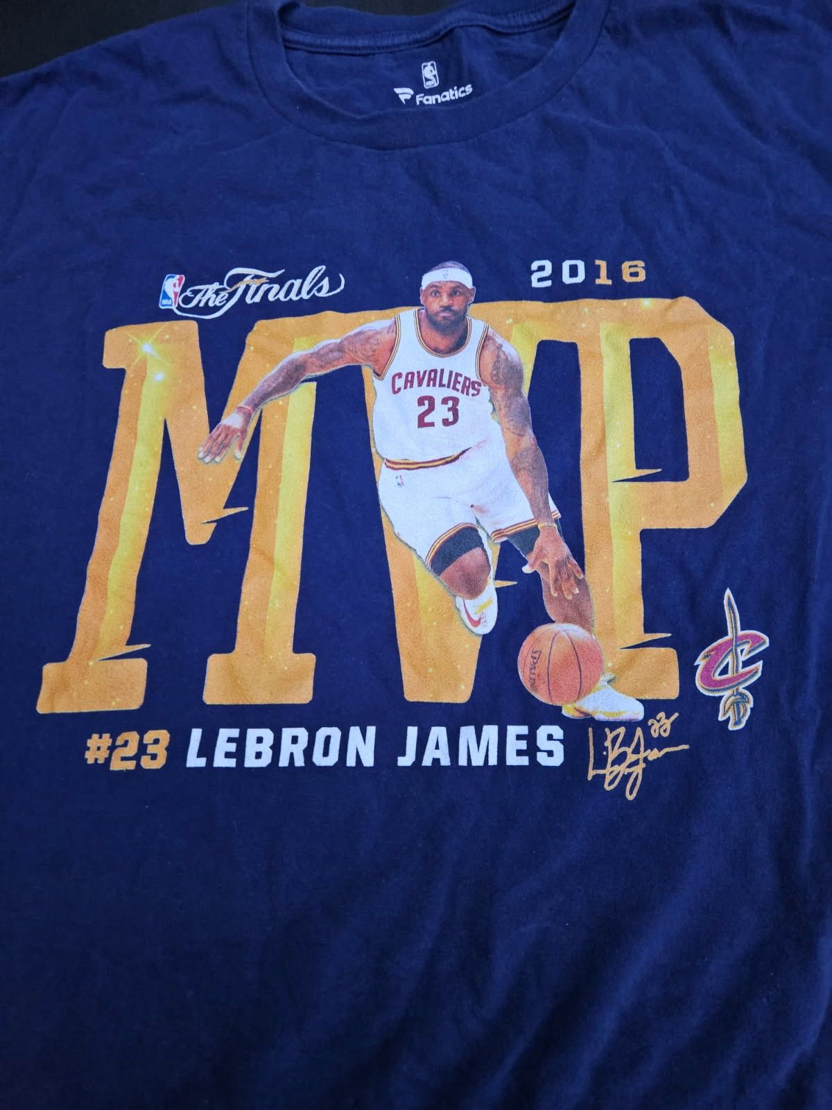 NBA Lebron James Cleveland Caveliers 2016 NBA Finals MVP Fanatic Size US XXL / EU 58 / 5 - 2 Thumbnail