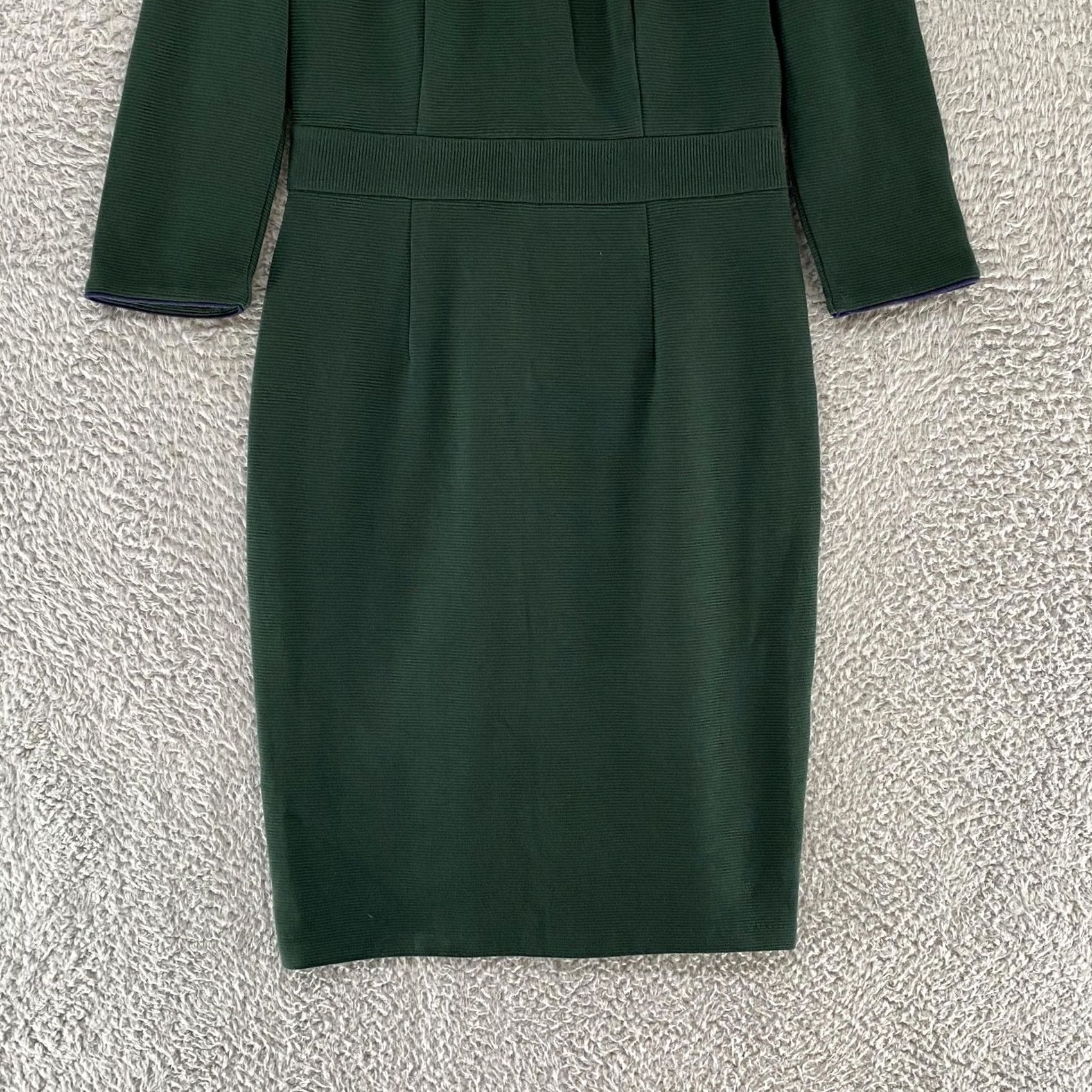 Boden Boden Mia Dress Womens 6 Petite Ottoman Green Sheath Corporate Career Work Dress Size M / US 6-8 / IT 42-44 - 3 Thumbnail