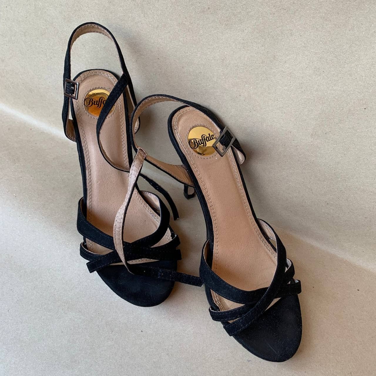Buffalo London × Vintage Buffalo vintage Y2K black slingback sandals Size US 5 / IT 35 - 2 Thumbnail