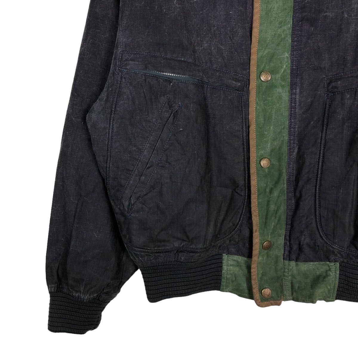 Japanese Brand 🔥VINTAGE BOMBER JACKET PARACHUTE BIKER FLYING GEAR SCENE Size US M / EU 48-50 / 2 - 6 Thumbnail