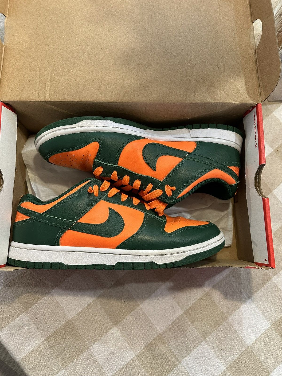 Nike Nike dunk Miami Hurricane Size US 8.5 / EU 41-42 - 2 Thumbnail
