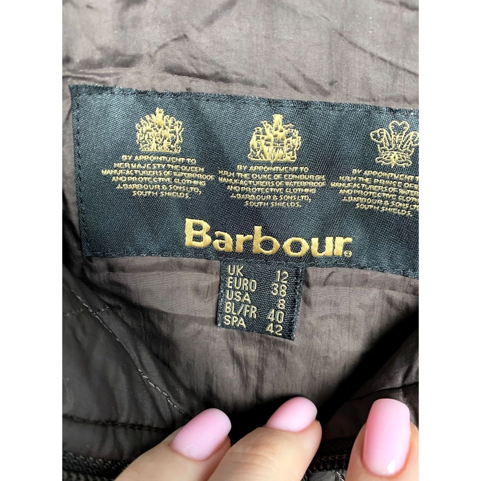 Barbour Barbour Jacket Quilted Flyweight Womens YD UK 12 Brown Polyamide Lining Polyester Barbour Size M / US 6-8 / IT 42-44 - 4 Thumbnail