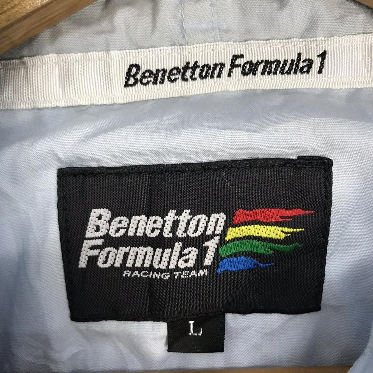 Benetton Vintage BENETTON FORMULA 1 Racing Team Zip Up Blue Hoodie Size US L / EU 52-54 / 3 - 4 Thumbnail