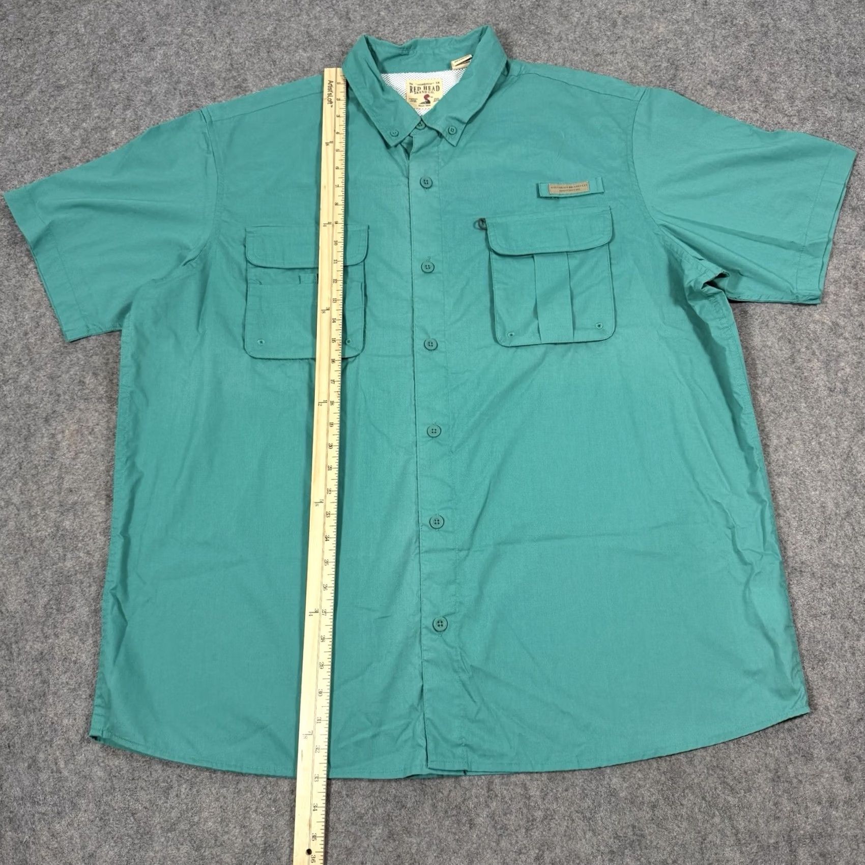 Altea RedHead Button-Up Shirt Men's 2XL Teal Green Lightweight Casual Outdoor Shirt Size US XXL / EU 58 / 5 - 6 Thumbnail