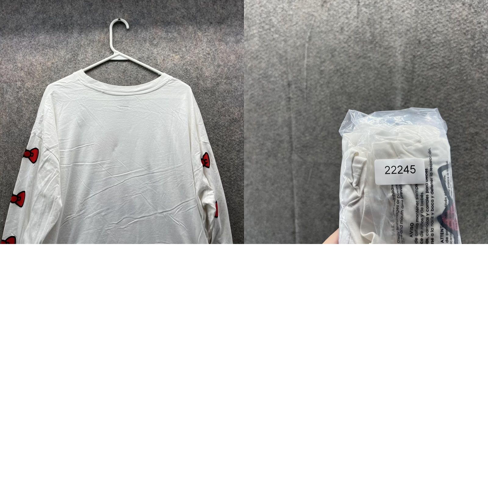 Levi's Levi's Shirt Women XL White Crewneck Pullover Hello Kitty Print Vintage Pullover All Seasons Casual Womens XL White Hello Kitty Logo Knit Sweater Size XL / US 12-14 / IT 48-50 - 9 Thumbnail