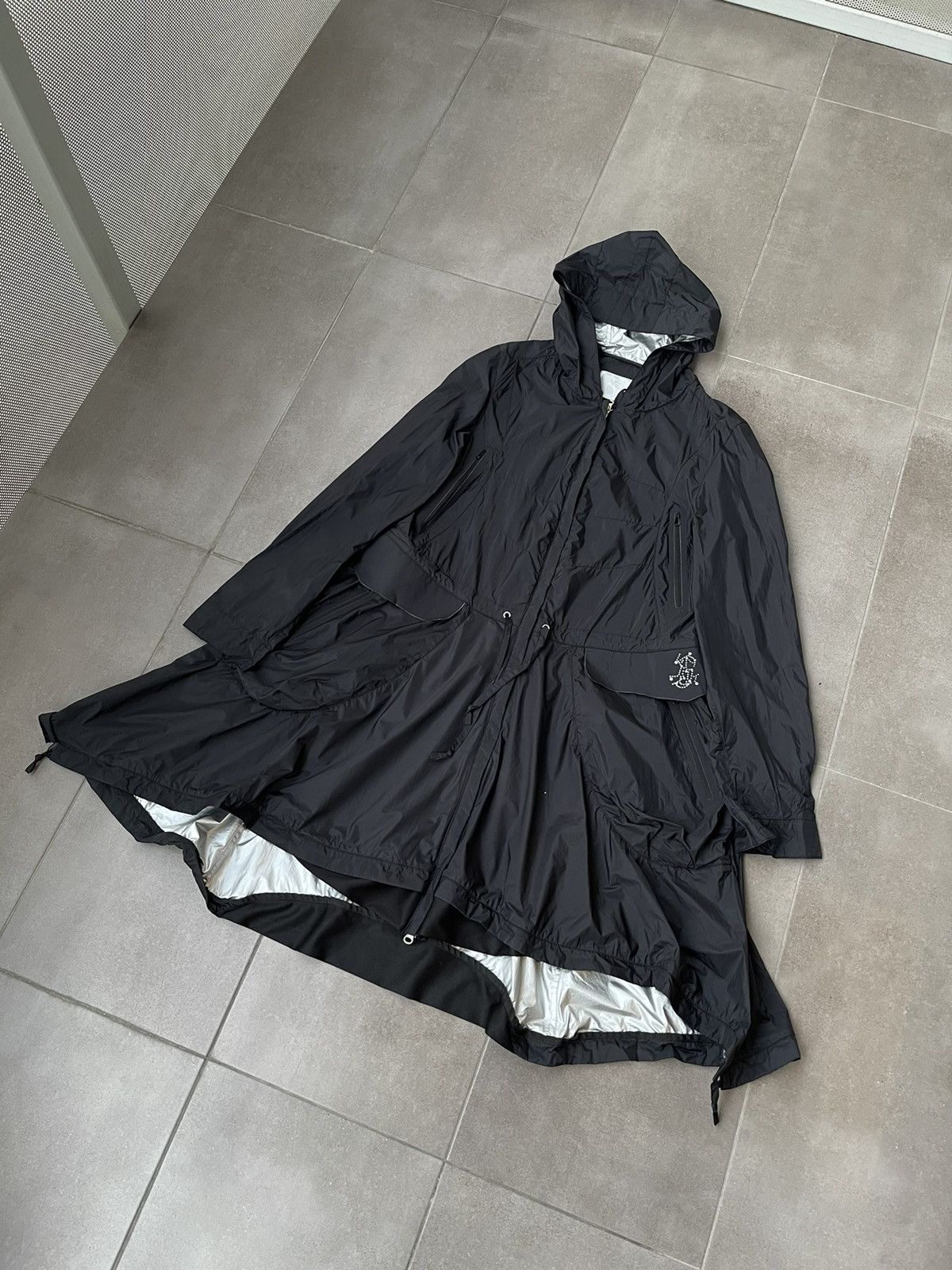 Marithe + Francois Girbaud Marithe Francois Girbaud Technicla Black Track Long Jacket Size XL / US 12-14 / IT 48-50 - 2 Thumbnail