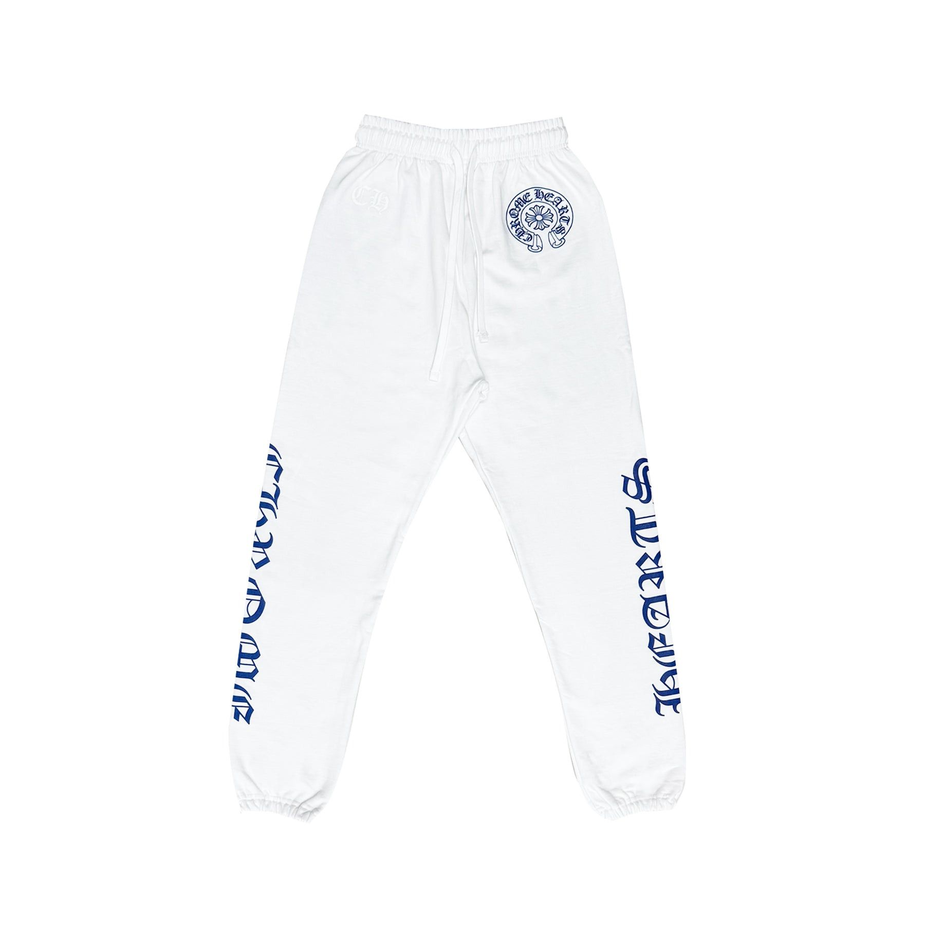 Chrome Hearts Chrome Hearts White Horseshoe Blue Script Sweatpants Size 29" - 1 Thumbnail