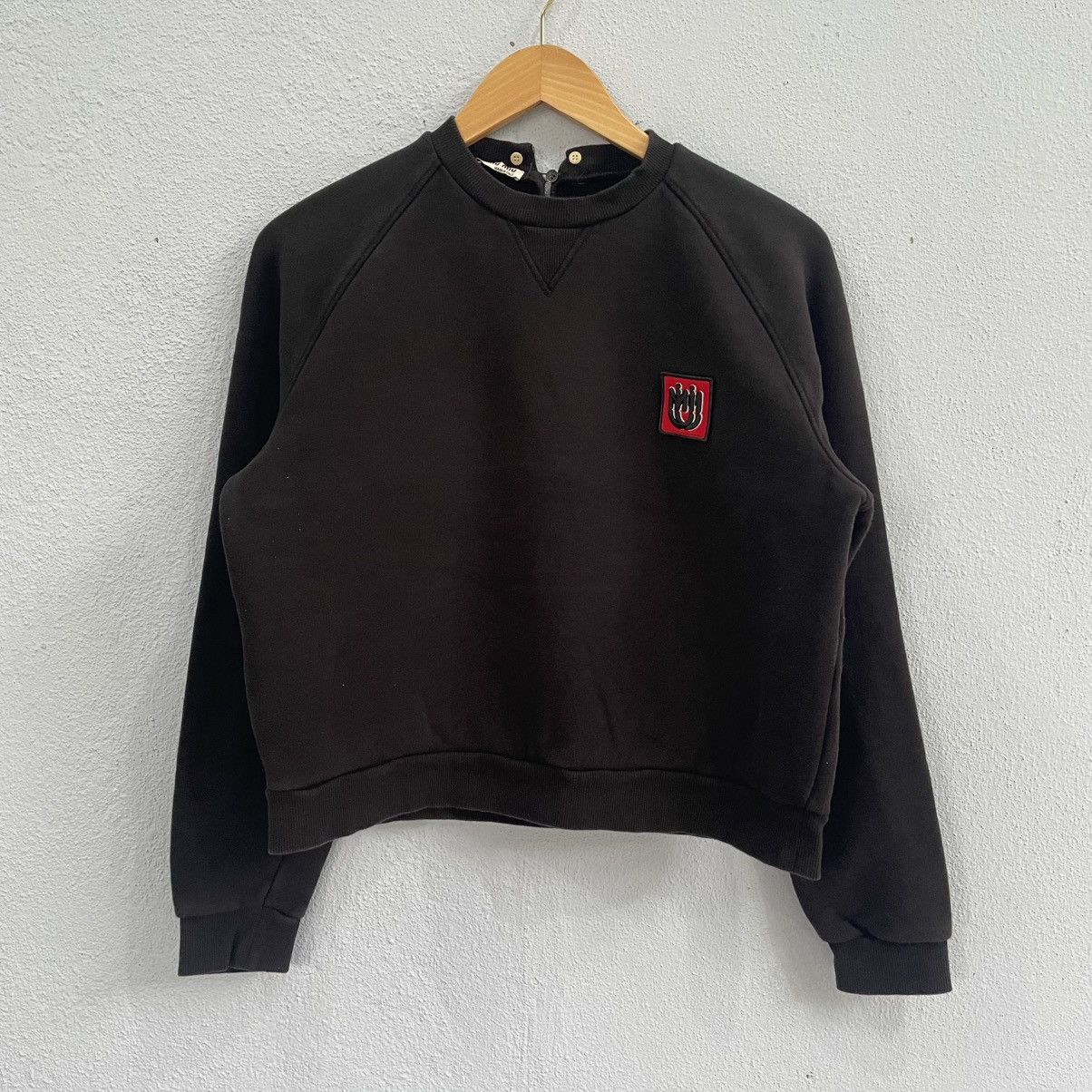 Miu miu small logo crop top