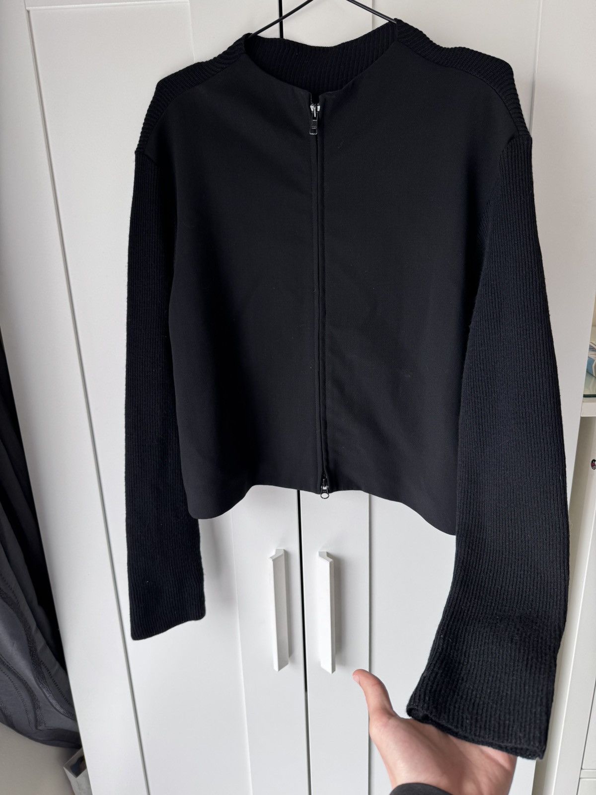 Yohji Yamamoto Yohji Yamamoto vintage womans jacket wool back Size L / US 10 / IT 46 - 10 Thumbnail