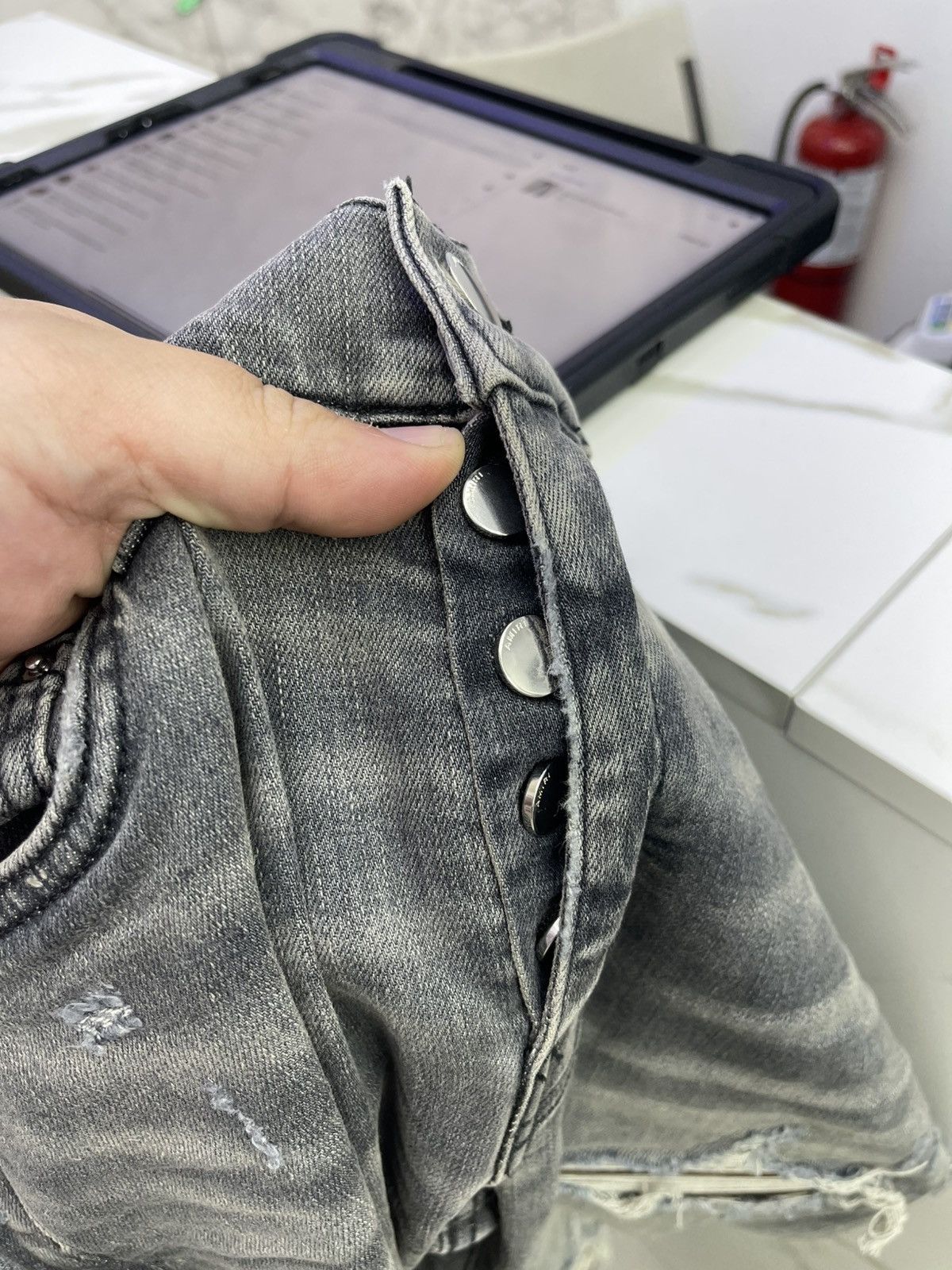 Amiri Amiri Mx1 Grey/Brown Size US 29 - 3 Thumbnail