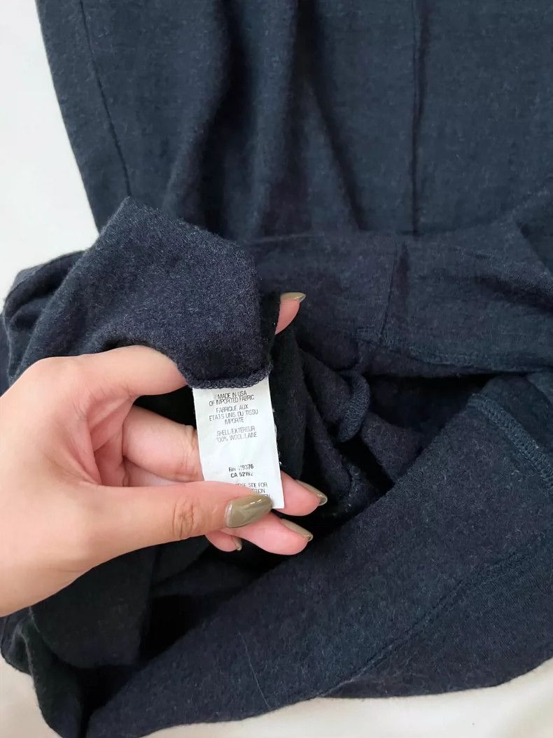 Helmut Lang HELMUT LANG sizeP Irregular wool dark blue dress Size XS / US 0-2 / IT 36-38 - 4 Thumbnail