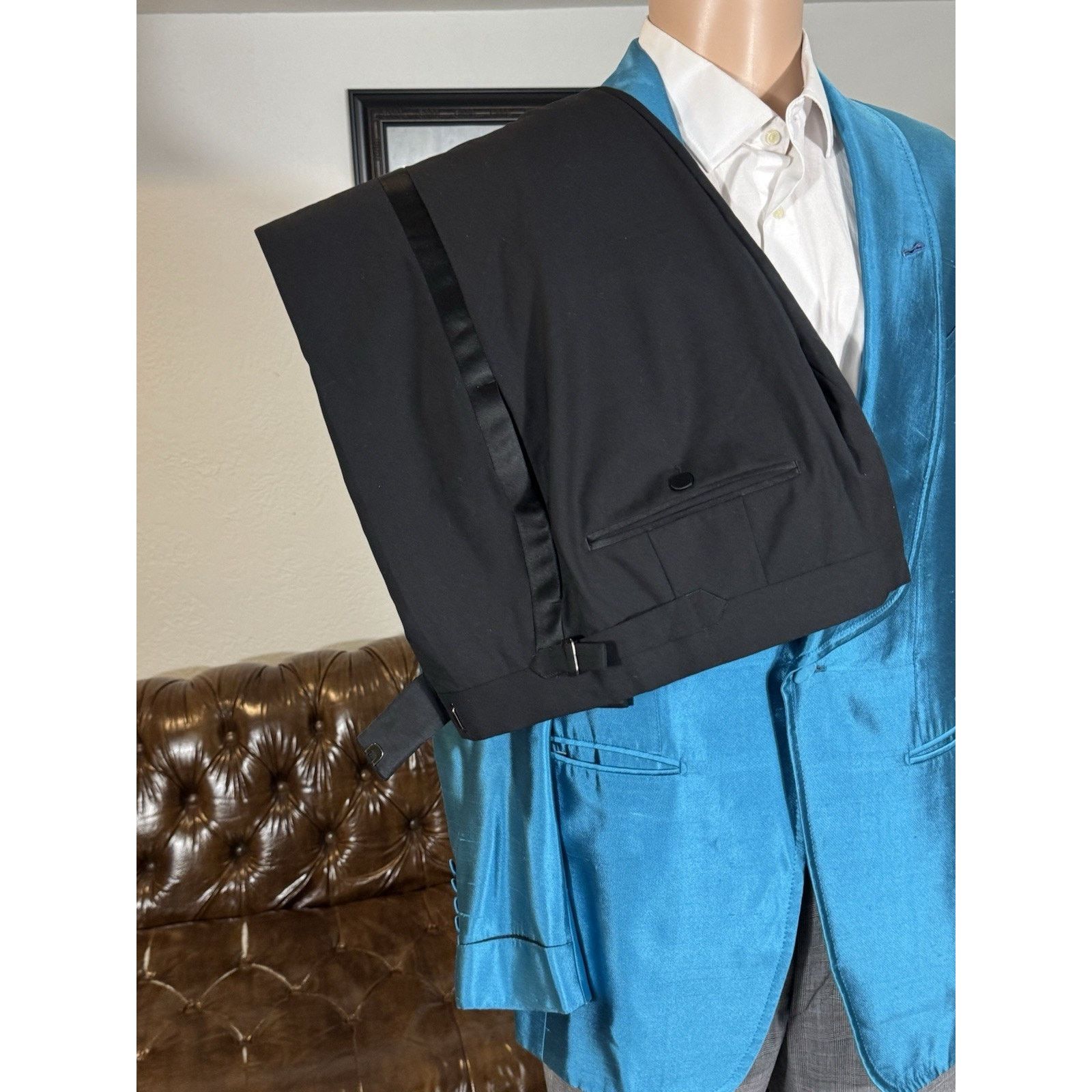 Tom Ford Tom Ford Turqouise Tuxedo Dinner Jacket 48R 38R 32x32 Pants Size 38R - 1 Thumbnail