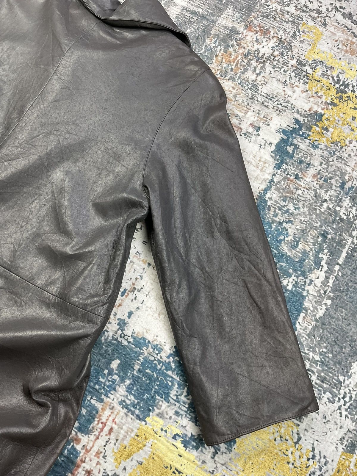 Tete Homme Vtg Katoh Kazutaka Distressed Leather Coats Size M / US 6-8 / IT 42-44 - 19 Thumbnail