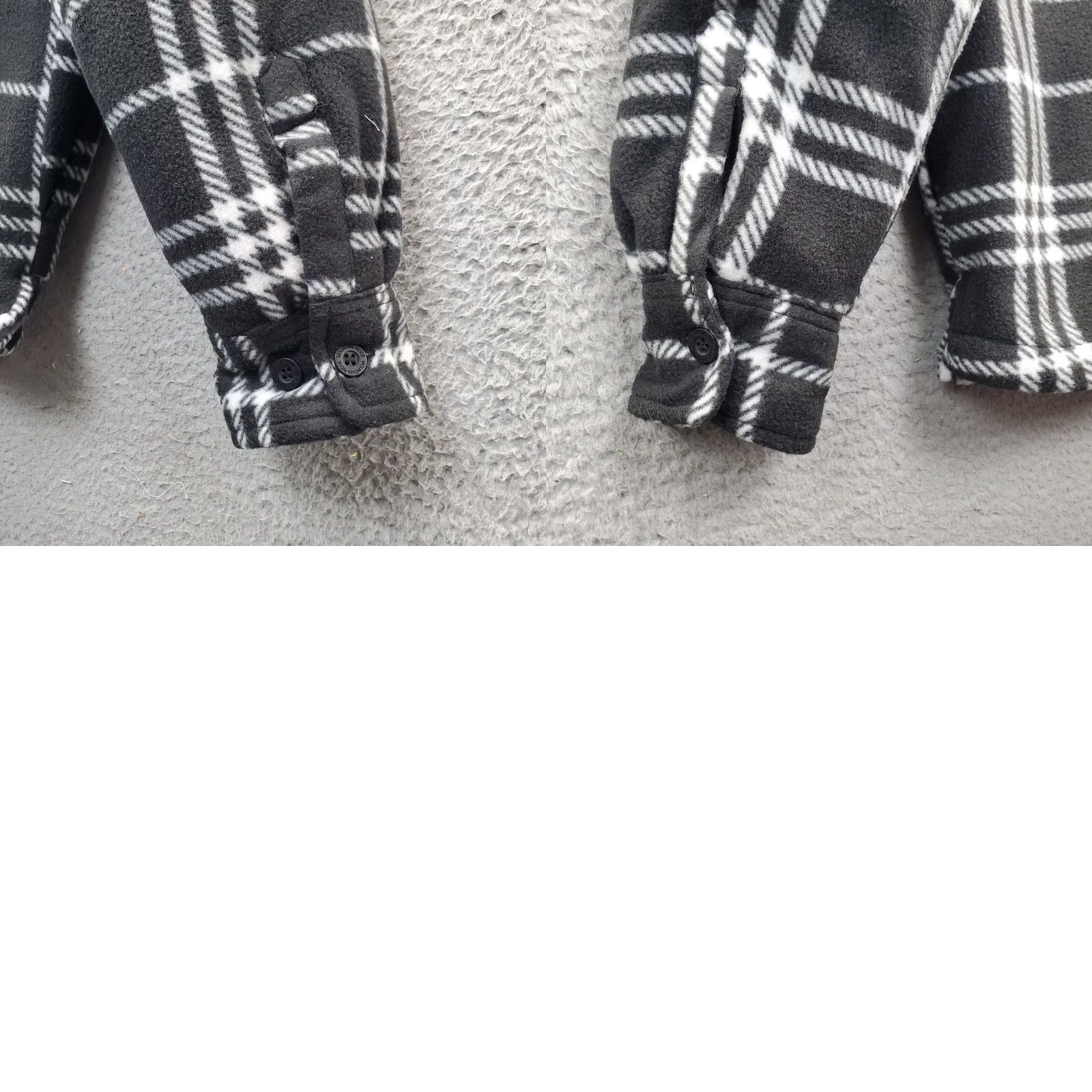 Vintage Mountain Ridge Hooded Shacket Men S Multi Plaid Sherpa Line Button Up Inside Zip Jacket Size US S / EU 44-46 / 1 - 9 Thumbnail