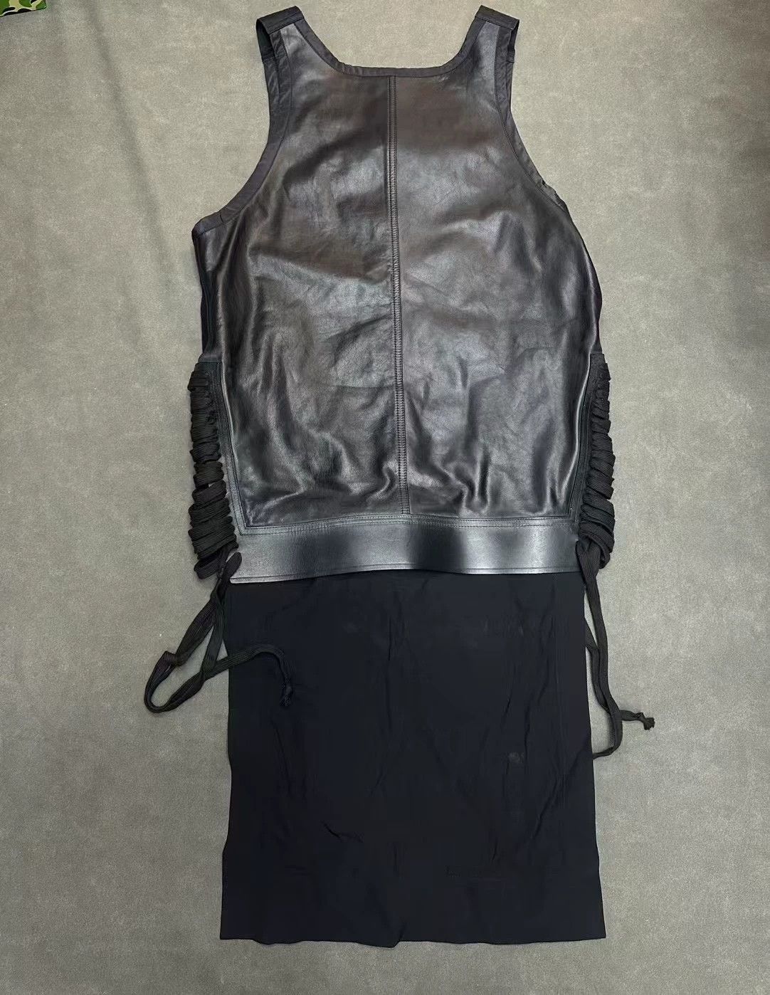 Rick Owens Rick Owens RO 14SS leather vest 95 New S Size US S / EU 44-46 / 1 - 2 Thumbnail