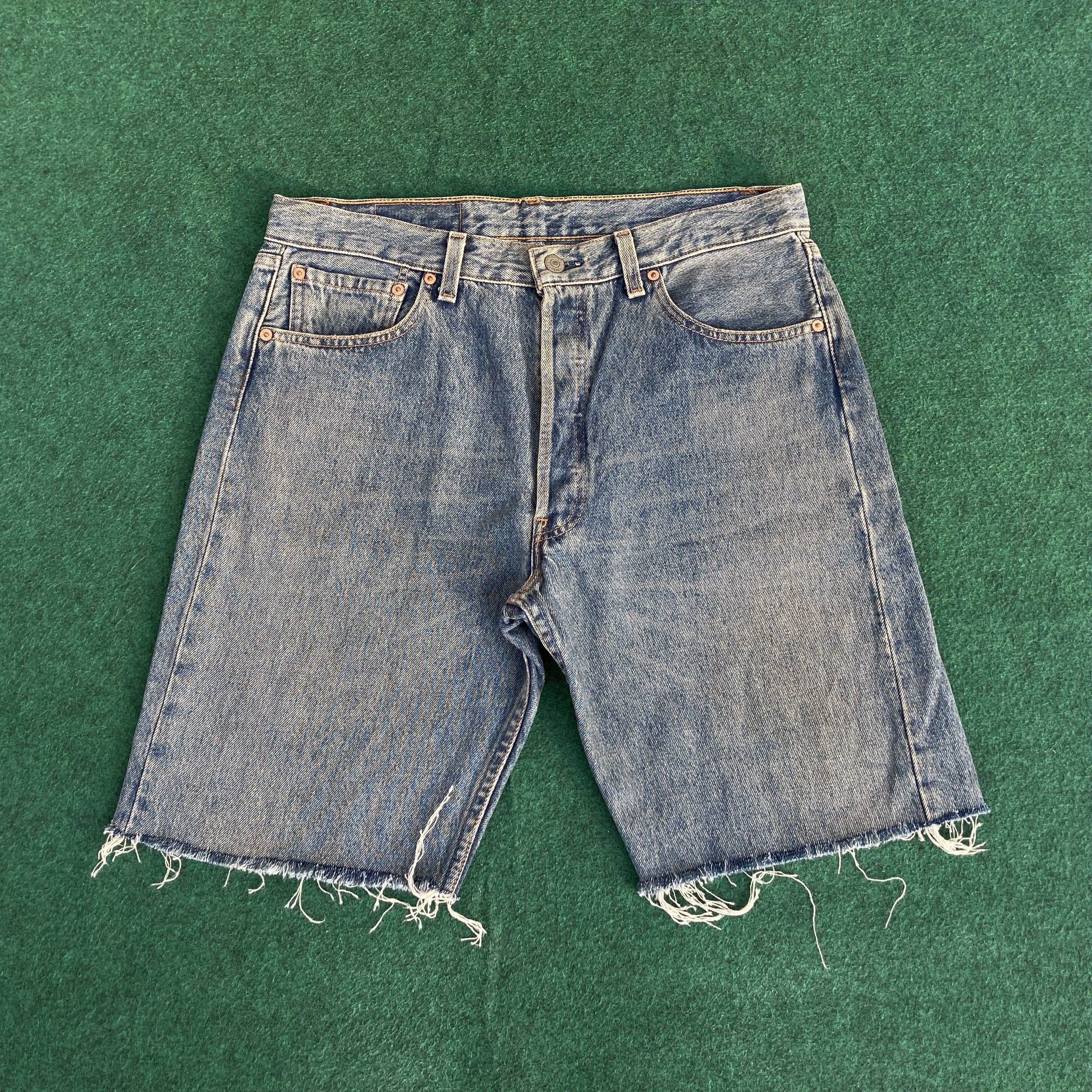ERL × Levi's distressed jorts 30 破格 ERL × Levi's Levi's x ERL distressed jorts | Grailed