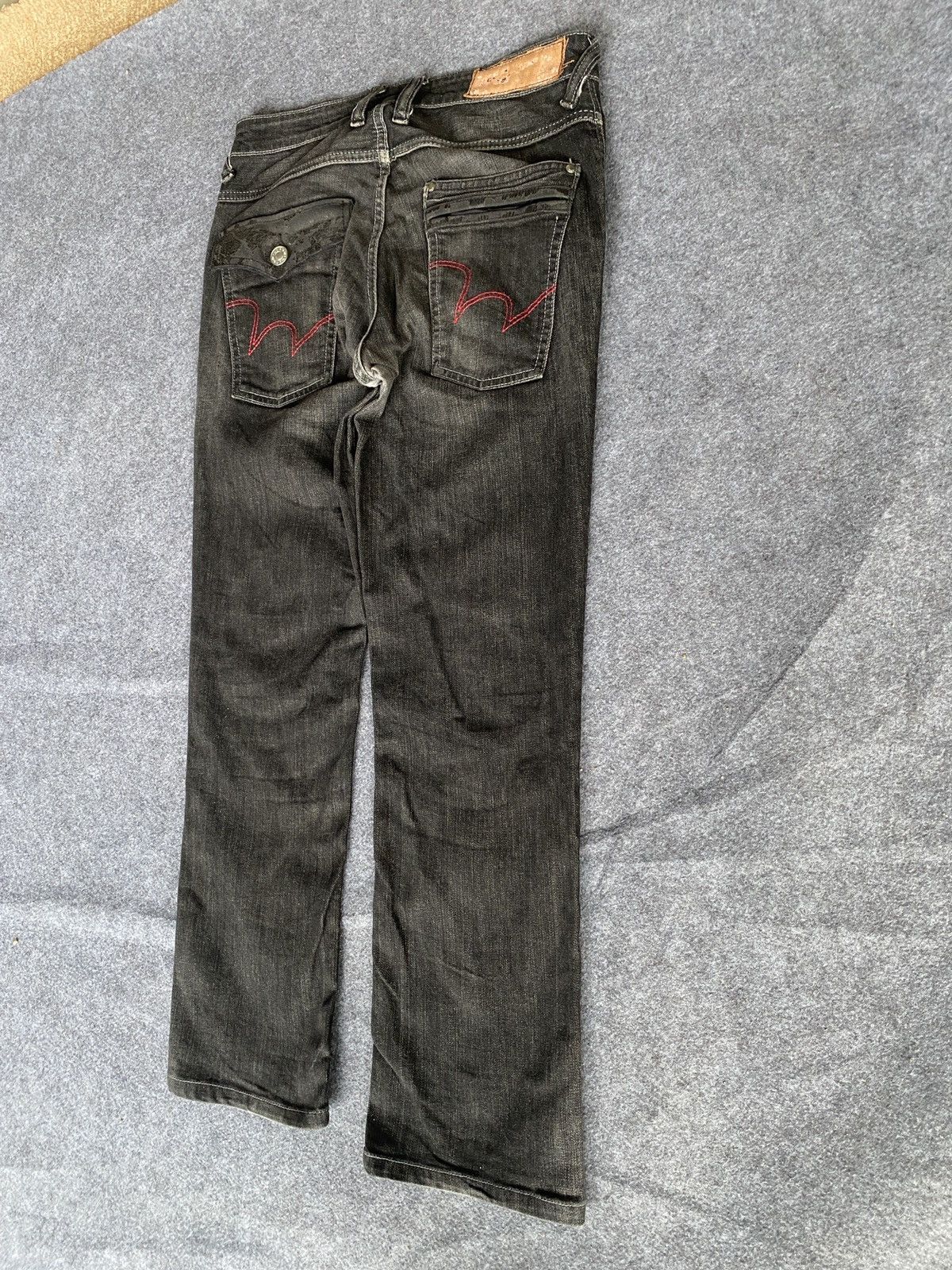 Edwin × PPFM Vintage edwin 503 blue trip denim Size US 29 - 9 Thumbnail