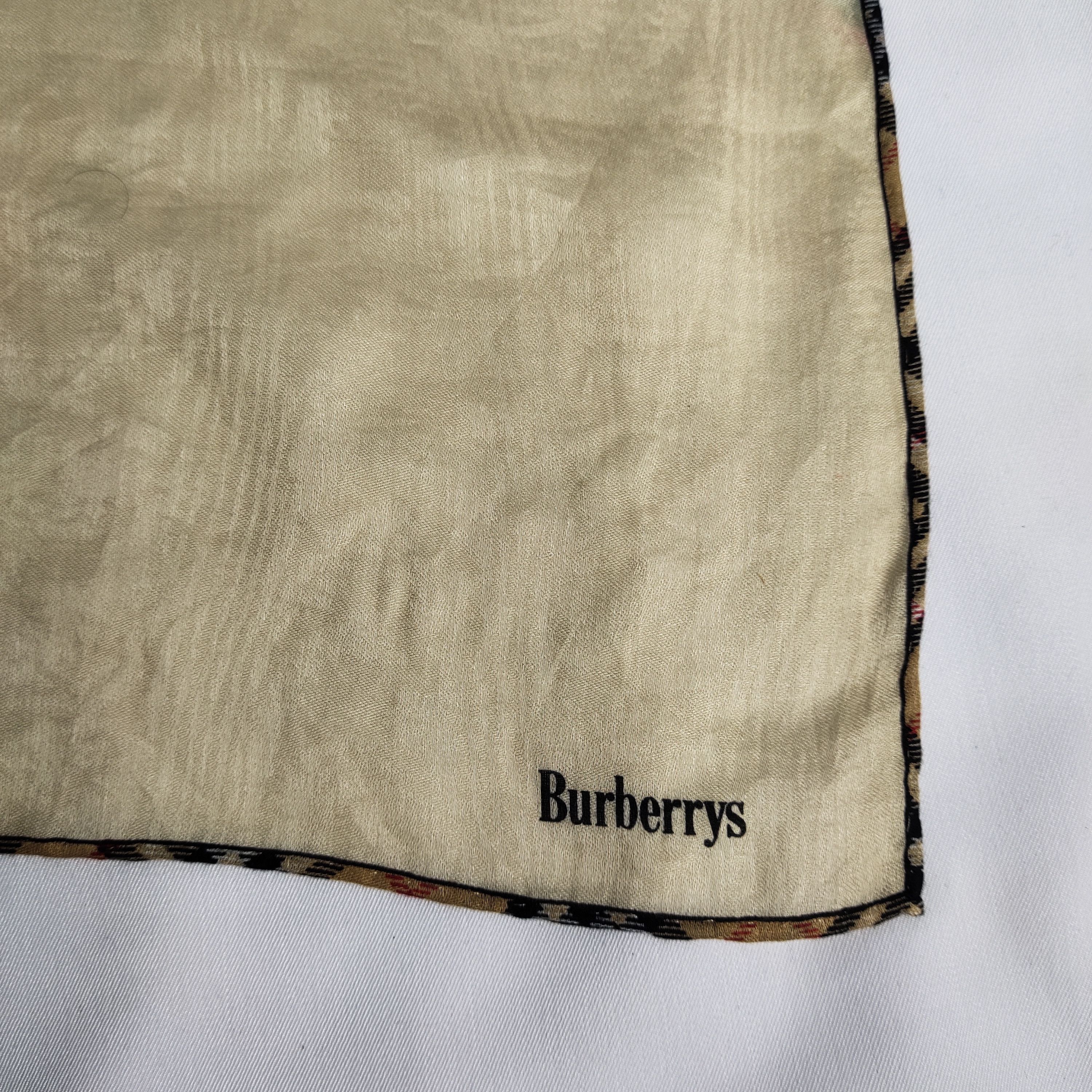 Burberry × Vintage Burberry Handkerchief / Bandana / Neckerchief FZ140 Size ONE SIZE - 5 Thumbnail