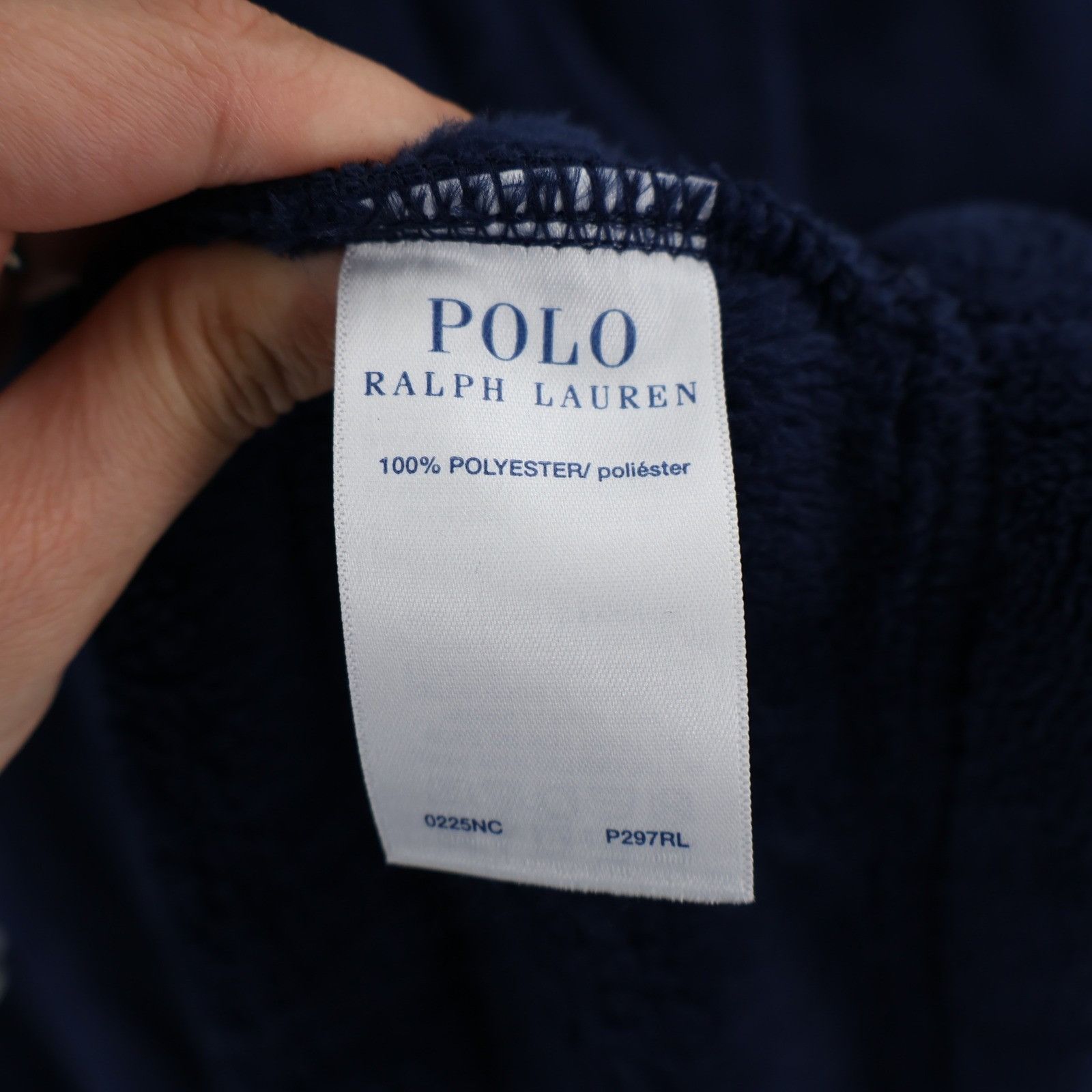 Polo Ralph Lauren Polo Ralph Lauren Robe Unisex L/XL Blue Plush Fleece Cozy Size 46 - 4 Thumbnail
