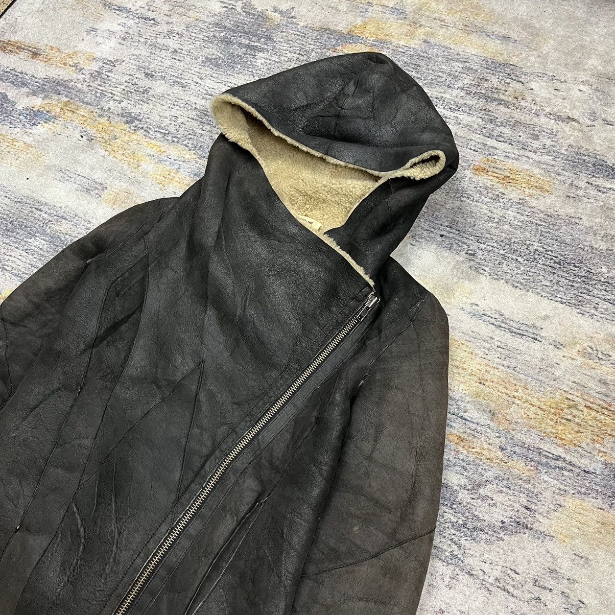 Helmut Lang Helmut lang asymmetric hooded shearling leather jacket Size M / US 6-8 / IT 42-44 - 9 Thumbnail