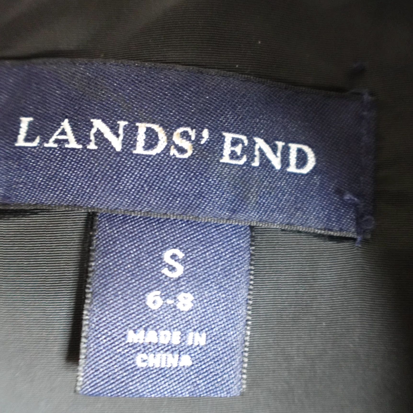 Lands' End Lands' End Womens Vest Small Black Solid Down Filled Quilted Zip Vest Ladies Black Down Filled Vest Size S / US 4 / IT 40 - 2 Thumbnail