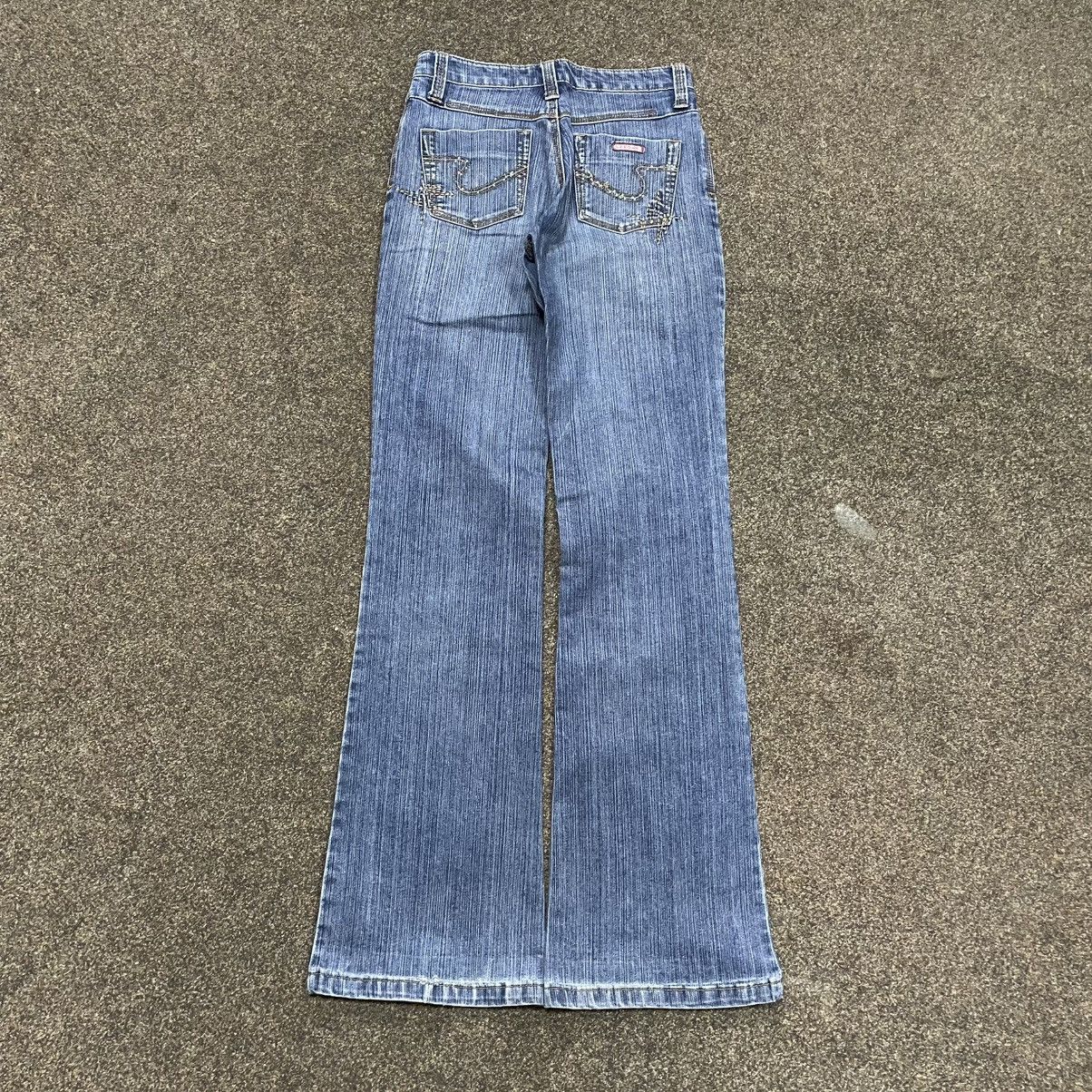 Vintage Vintage Y2K Baggy Wide Leg Distressed Jeans Skate Flared Size 34" / US 12 / IT 48 - 2 Thumbnail