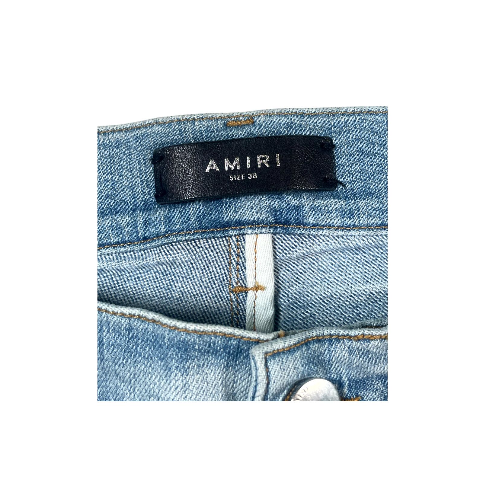 Amiri Amiri Paint Drip Light Wash Jeans Size US 38 / EU 54 - 4 Thumbnail