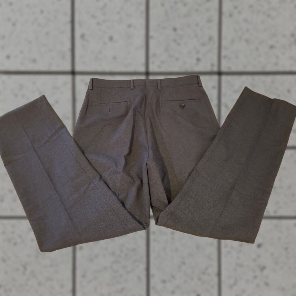 Michael Kors Michael Kors Mens Dress Pants 33x32 Grey Slack Chino Trouser Khaki Gray Size US 33 - 1 Thumbnail
