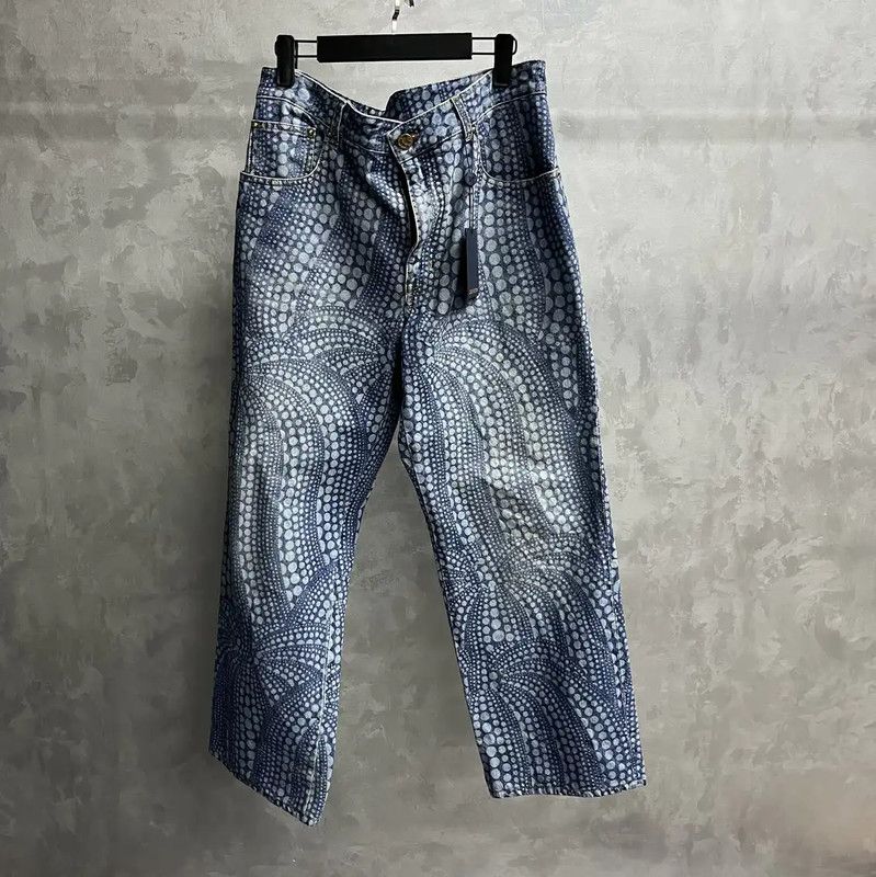Louis Vuitton Men's Blue Denim Casual Pants 0089