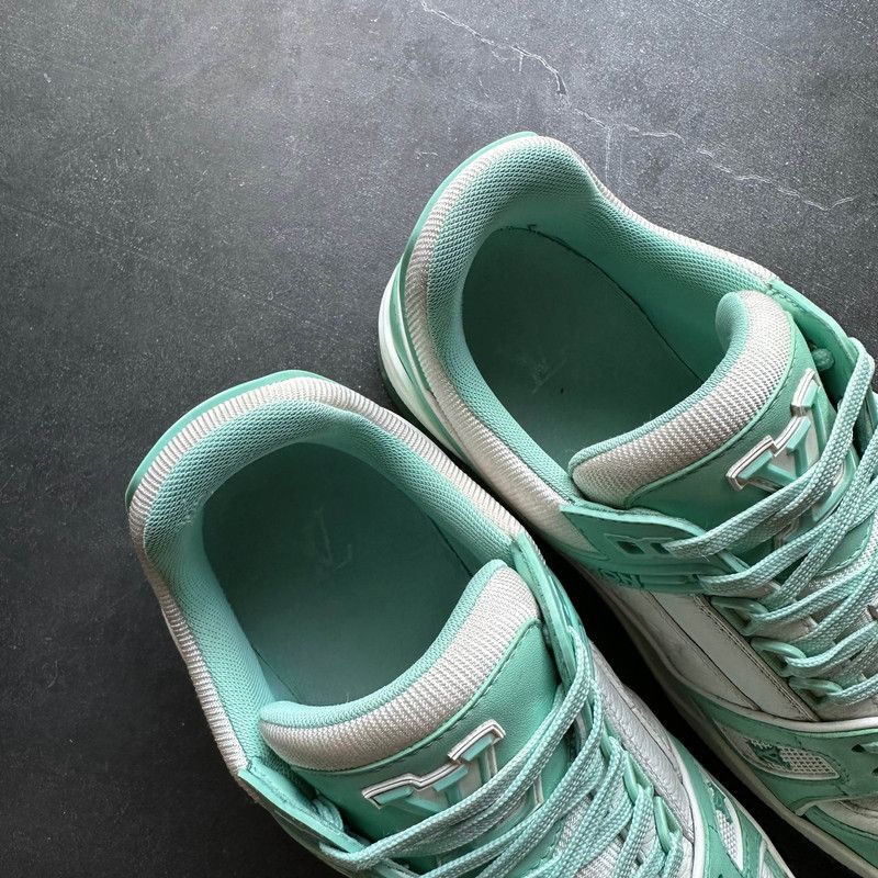 Louis Vuitton Louis Vuitton Trainer Low Sneakers in Tiffany Green -2508 Size US 9.5 / IT 39.5 - 8 Thumbnail