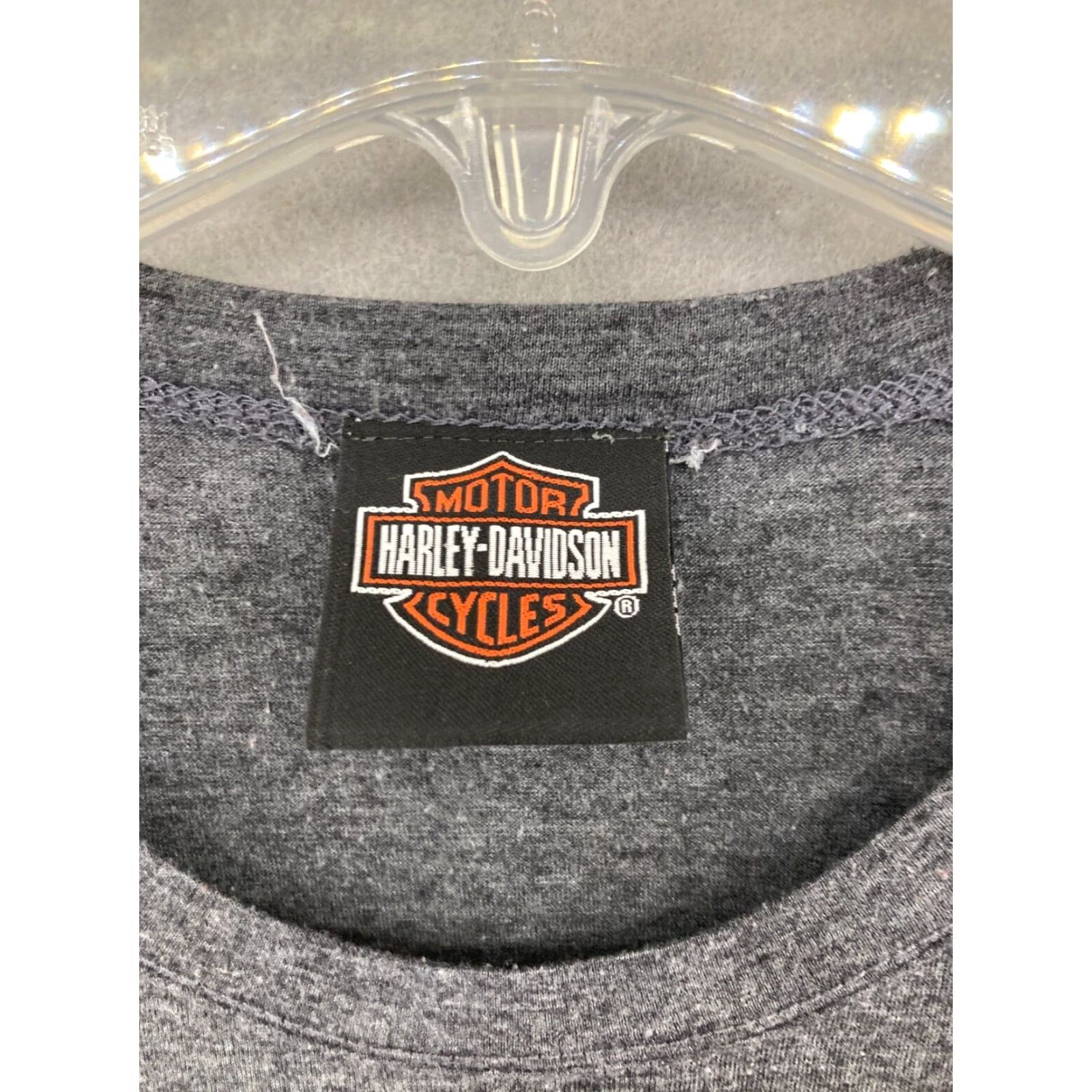 Harley Davidson Harley-Davidson Women's T-Shirt Medium Gray Short Sleeve Tribal Spellout Motorcycle 2006 Size M / US 6-8 / IT 42-44 - 5 Thumbnail