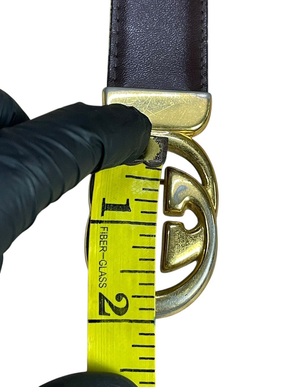 Gucci Vintage Gucci GG Leather Belts Size ONE SIZE - 4 Thumbnail