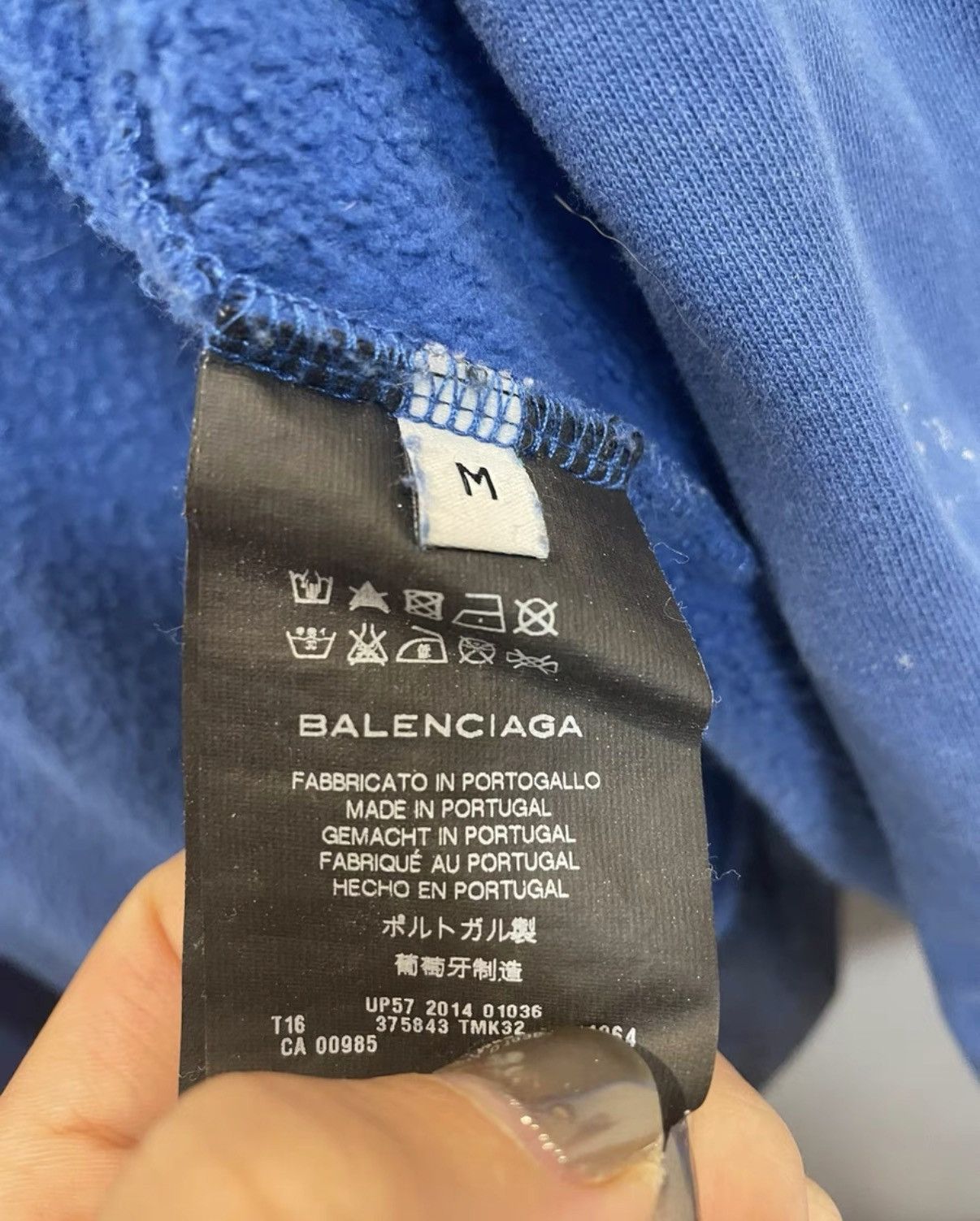Balenciaga Balenciaga Ink Splatter Paneled Leather-Textured Jacket Size US M / EU 48-50 / 2 - 3 Thumbnail