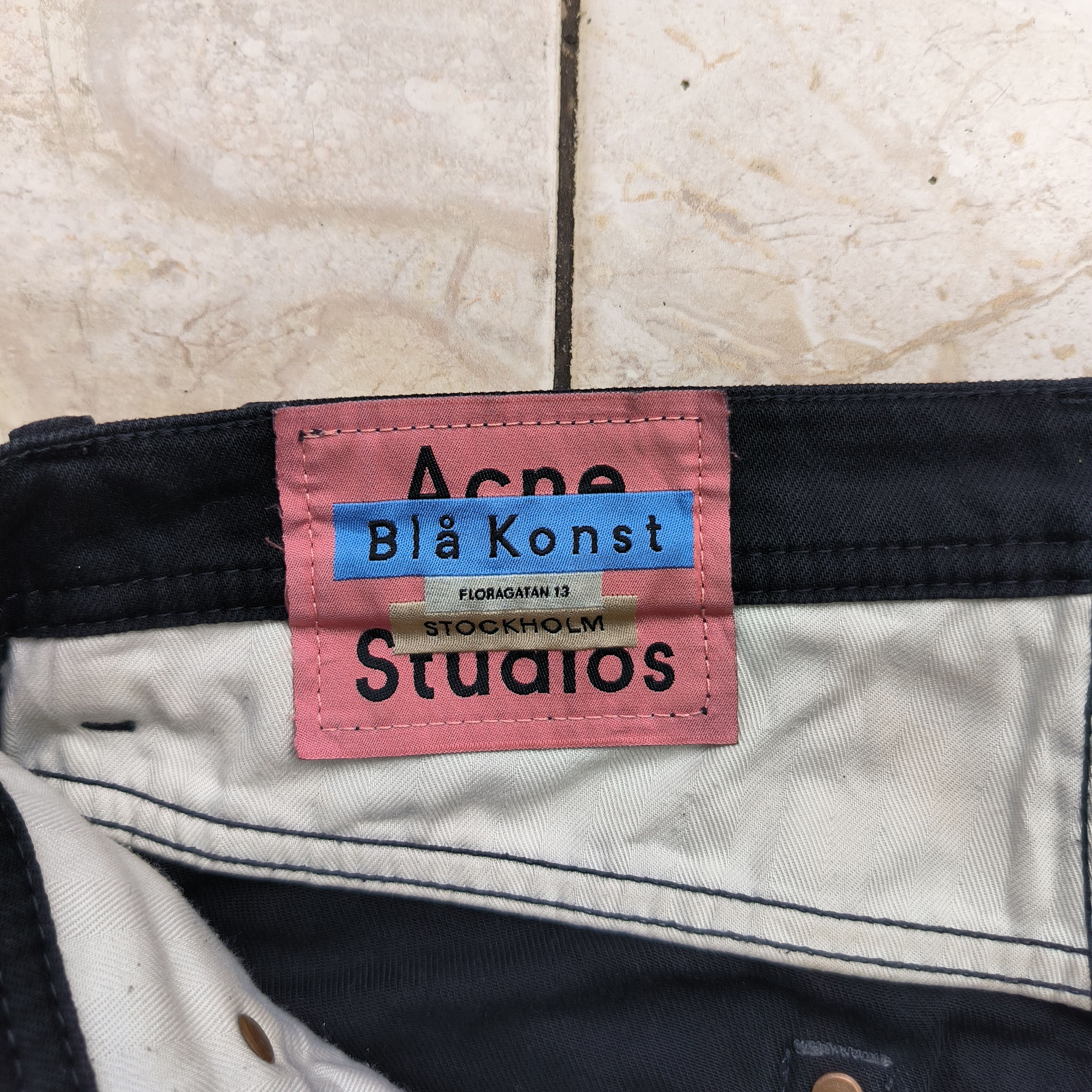 Acne Studios Acne Studios River Stay Black Jeans Size US 30 / EU 46 - 3 Thumbnail