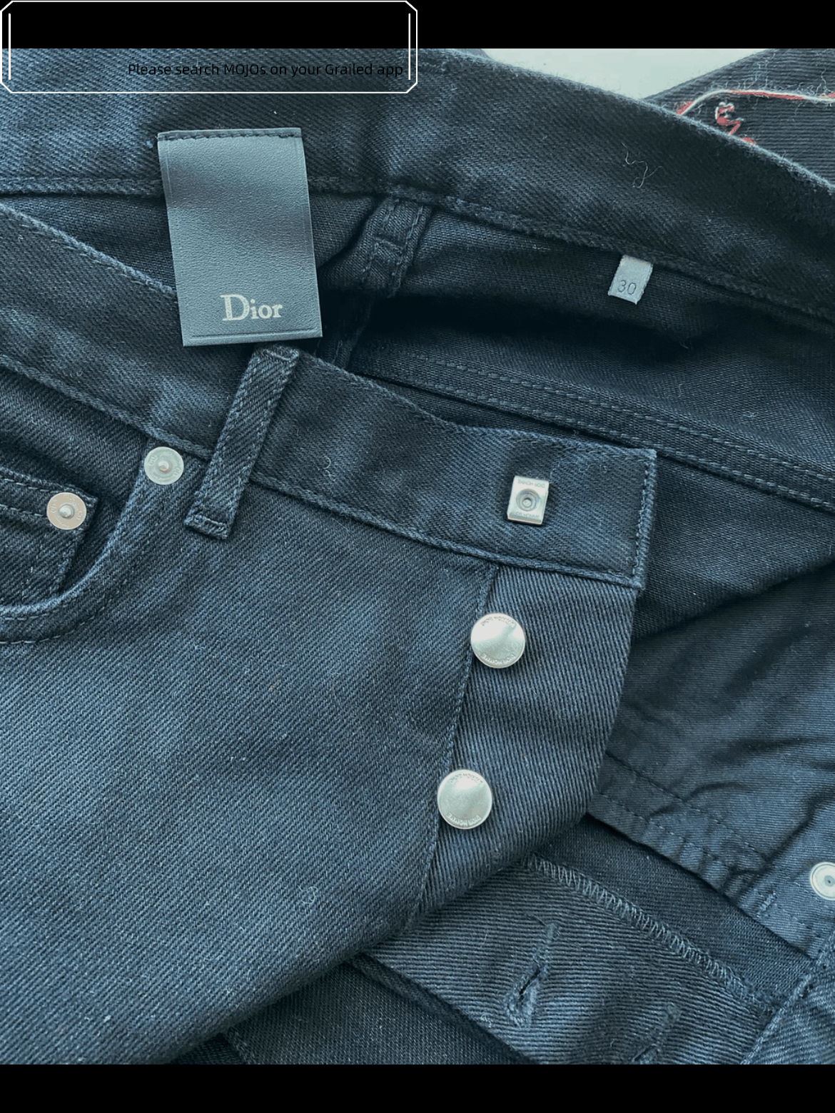 Dior Dior Homme 16AW Kris Van Assche Distressed Stitches Denim Size US 30 / EU 46 - 6 Thumbnail